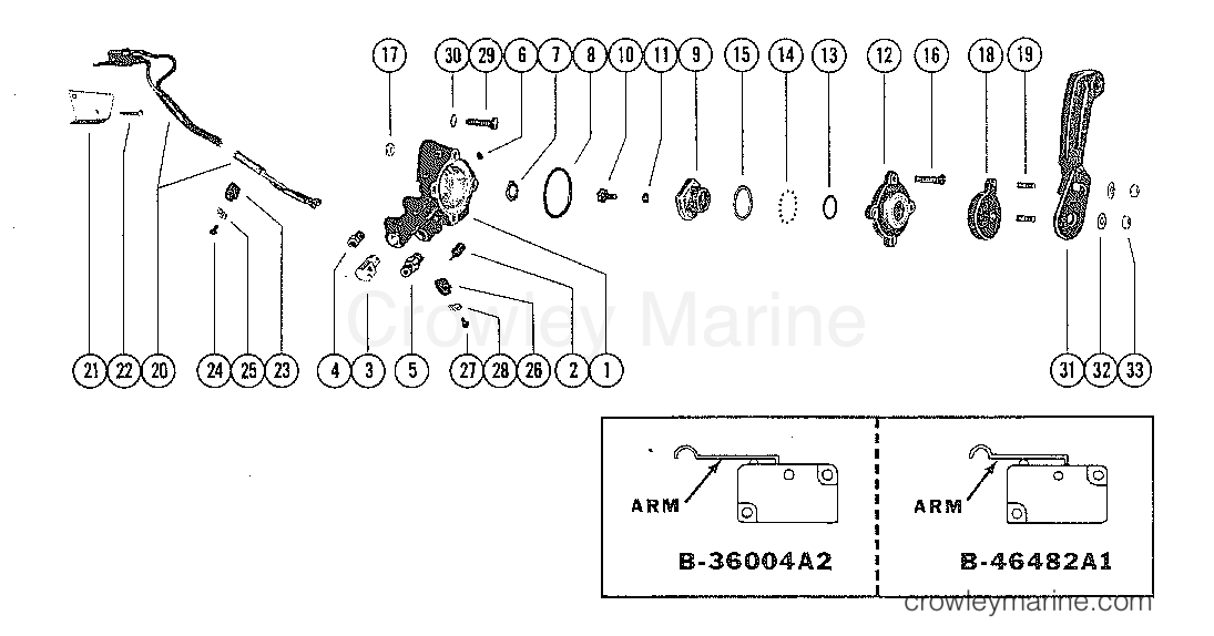 REVERSE LOCK VALVE ASSEMBLY (FOR USE WITH POWER TRIM ONLY) Serial