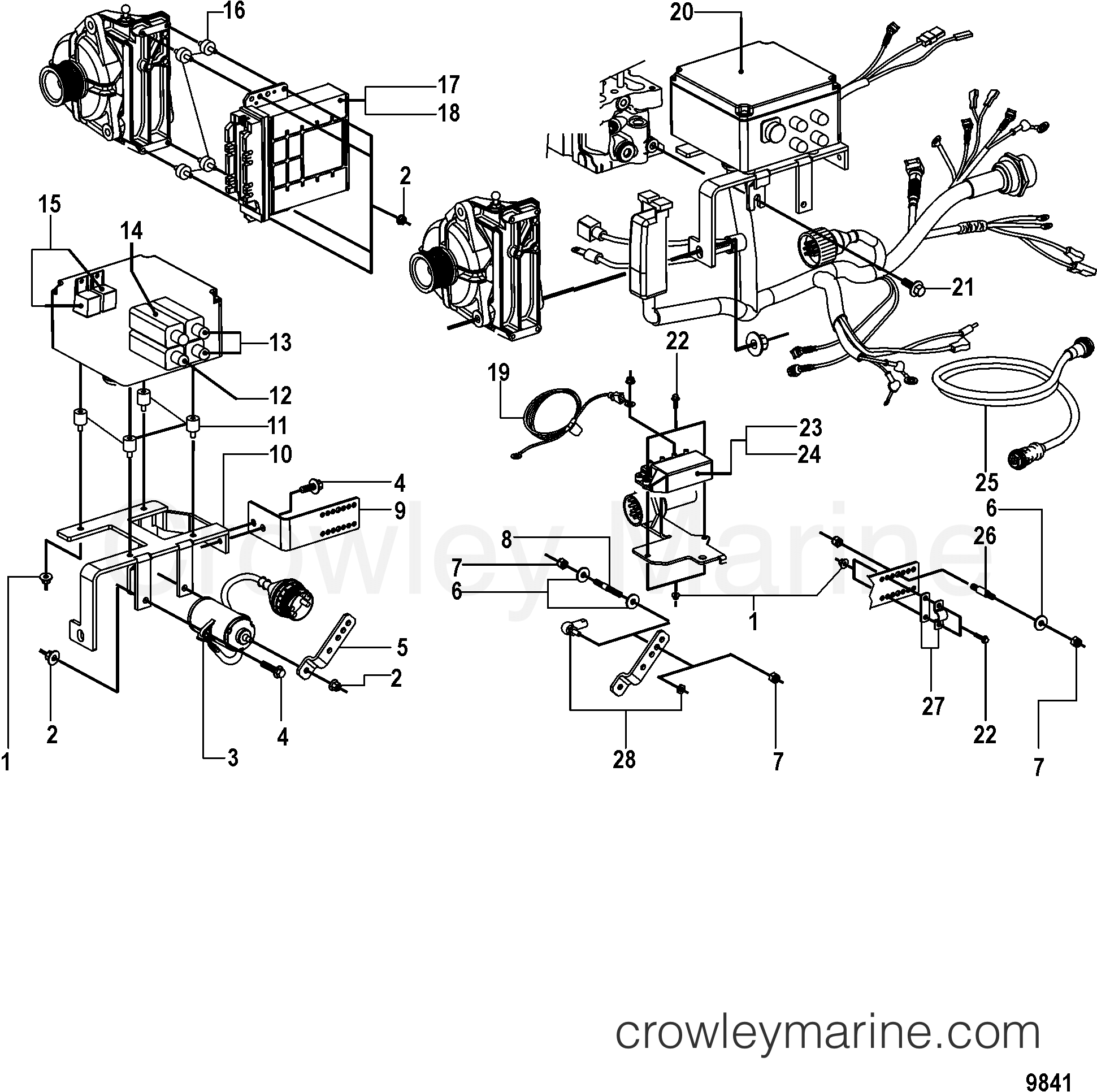 1998 Inboard Engine 2.8L [EI 200] - 30280014D - ELECTRICAL COMPONENTS