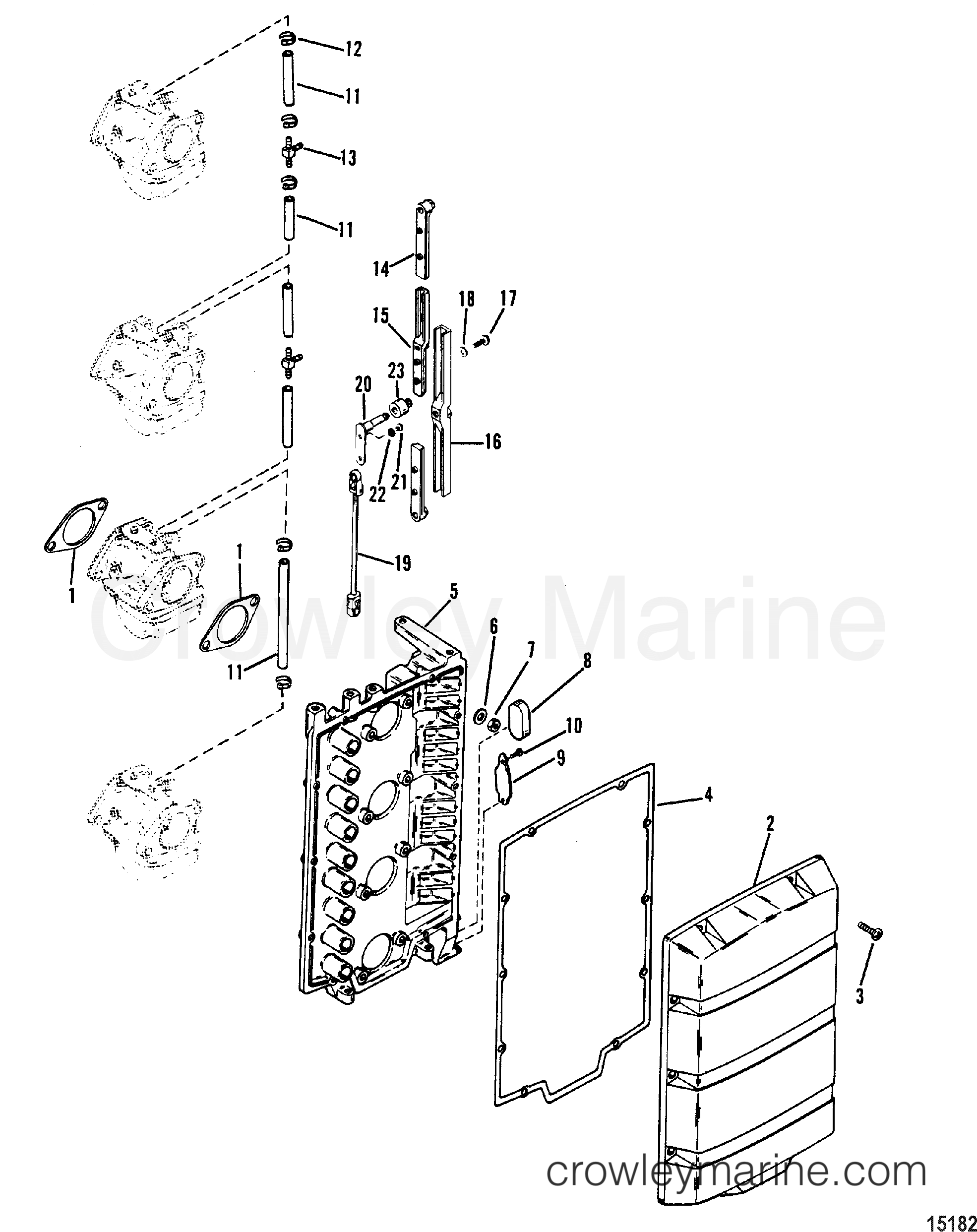 1989 Outboard 100 [ELPTO] - 71004129C - ATTENUATOR PLATE