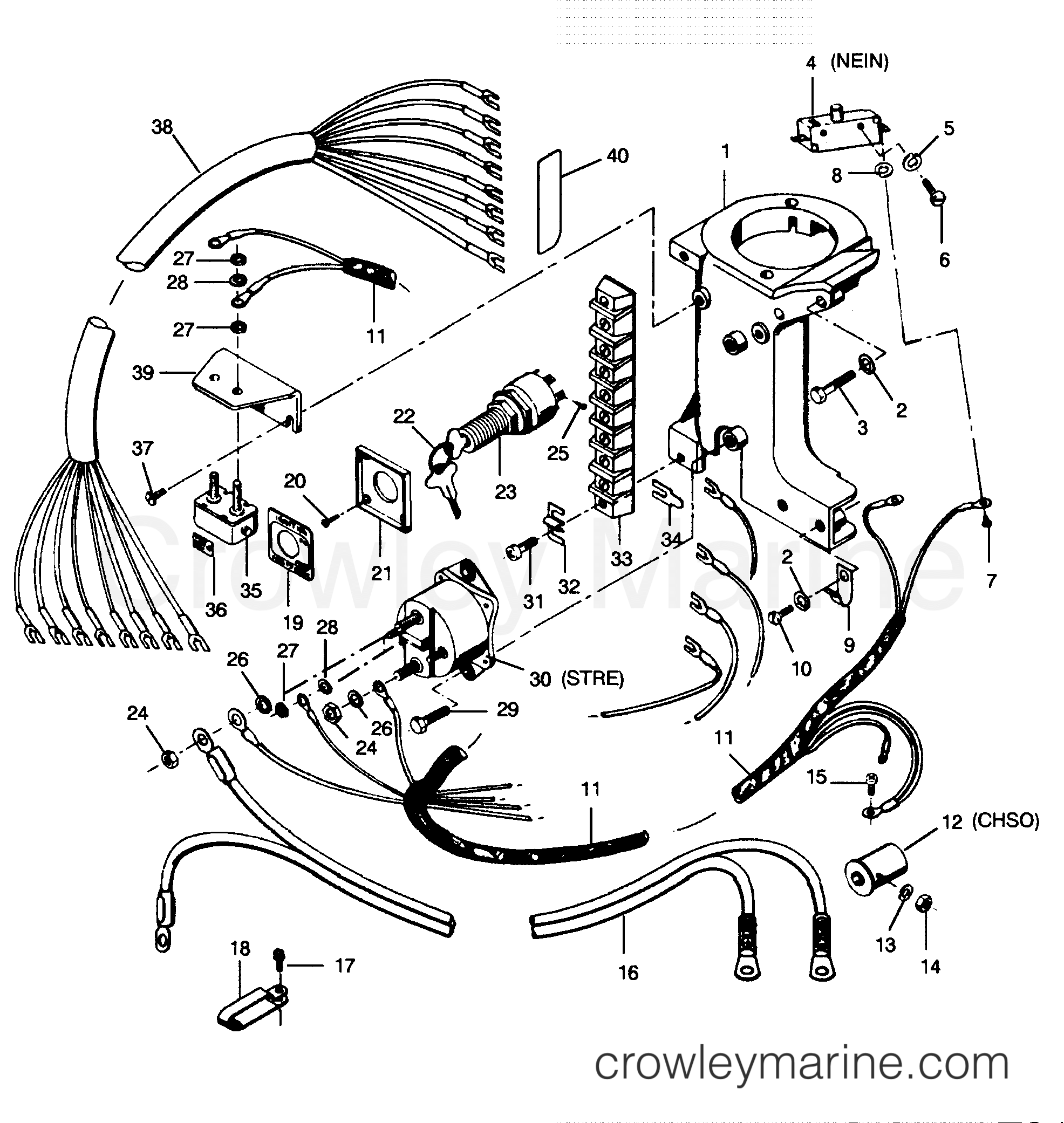 1991 Outboard 35 - 356E91B [Force] - ELECTRICAL COMPONENTS