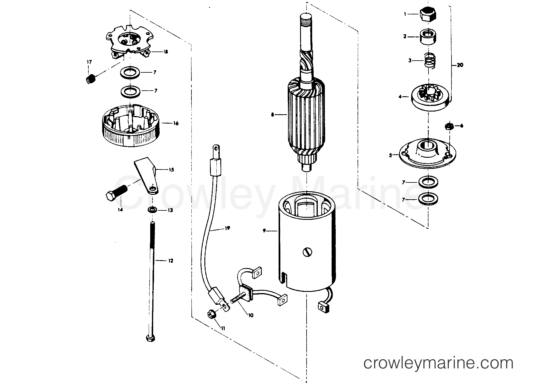1978 Outboard 85 - H0857B78F - STARTER