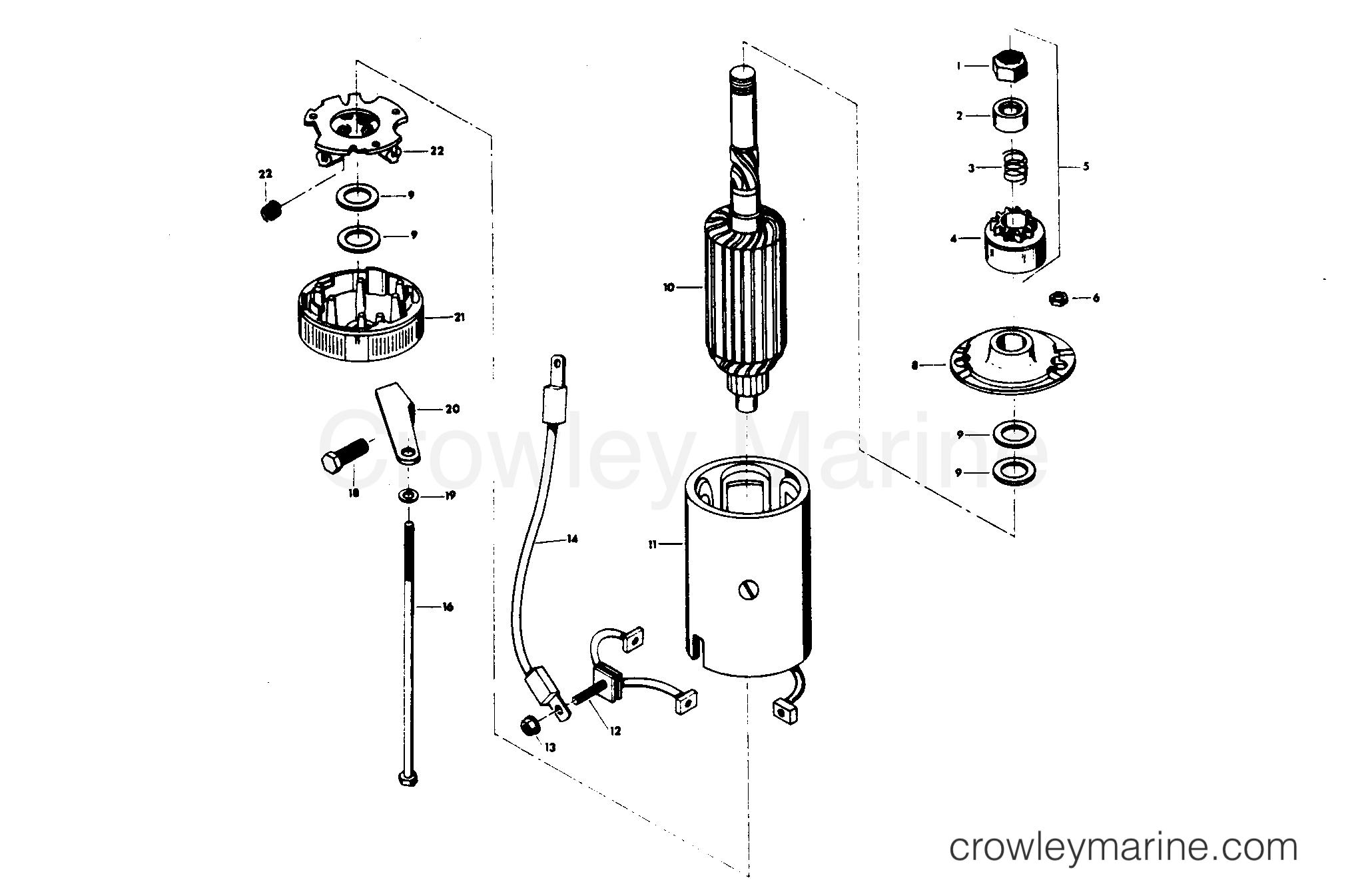 1977 Outboard 115 - H1159H77A - STARTER