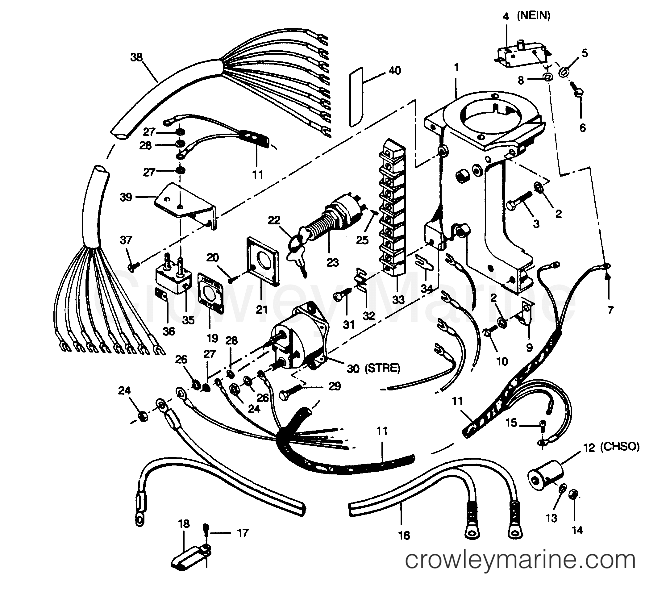 1990 Outboard 35 - 357F90C [Force] - ELECTRICAL COMPONENTS