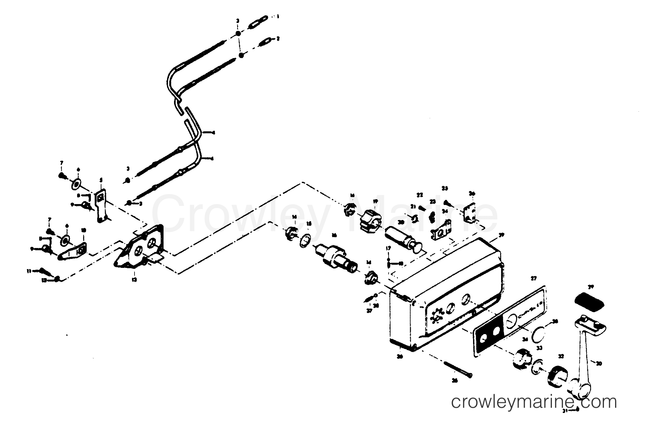 1976 Outboard 105 - 1055BB - REMOTE CONTROL