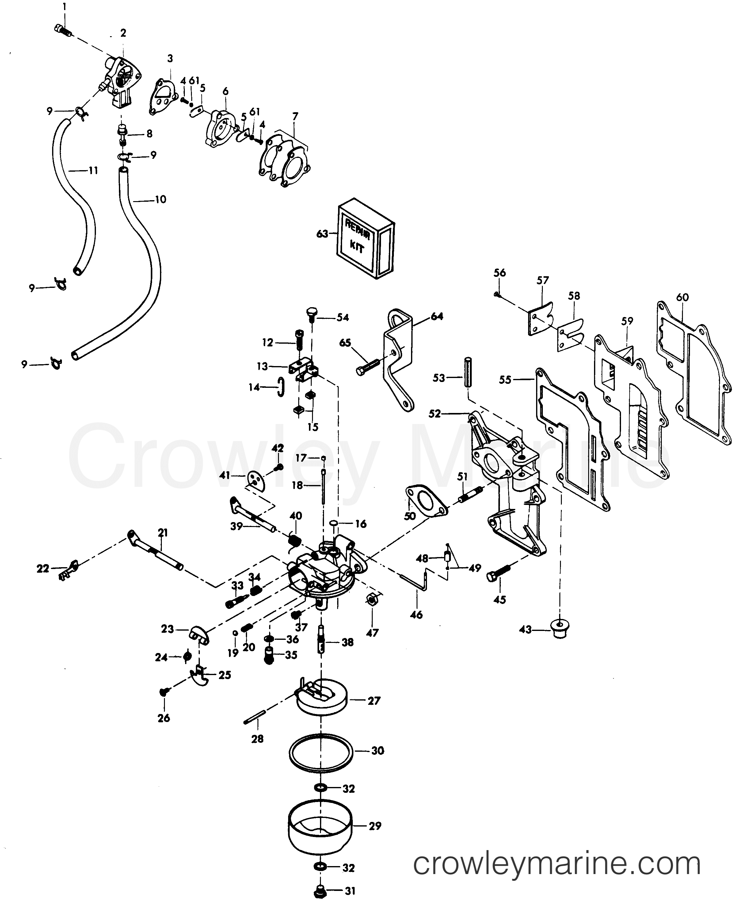1979 Outboard 15 - H0153B79E - FUEL SYSTEM