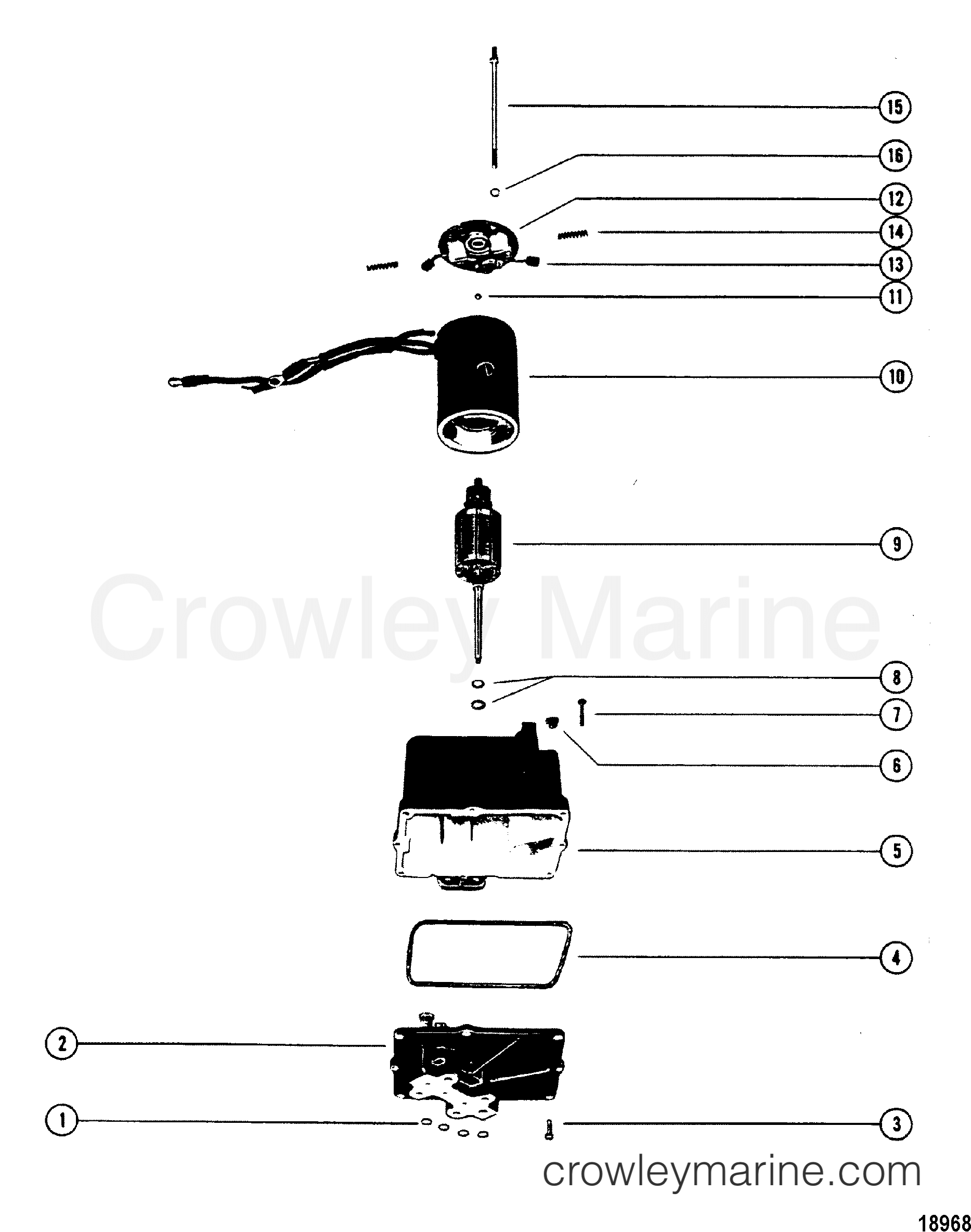 HYDRAULIC PUMP(S/N5432021 AND BELOW) 1979 Outboard 150 [ELPT