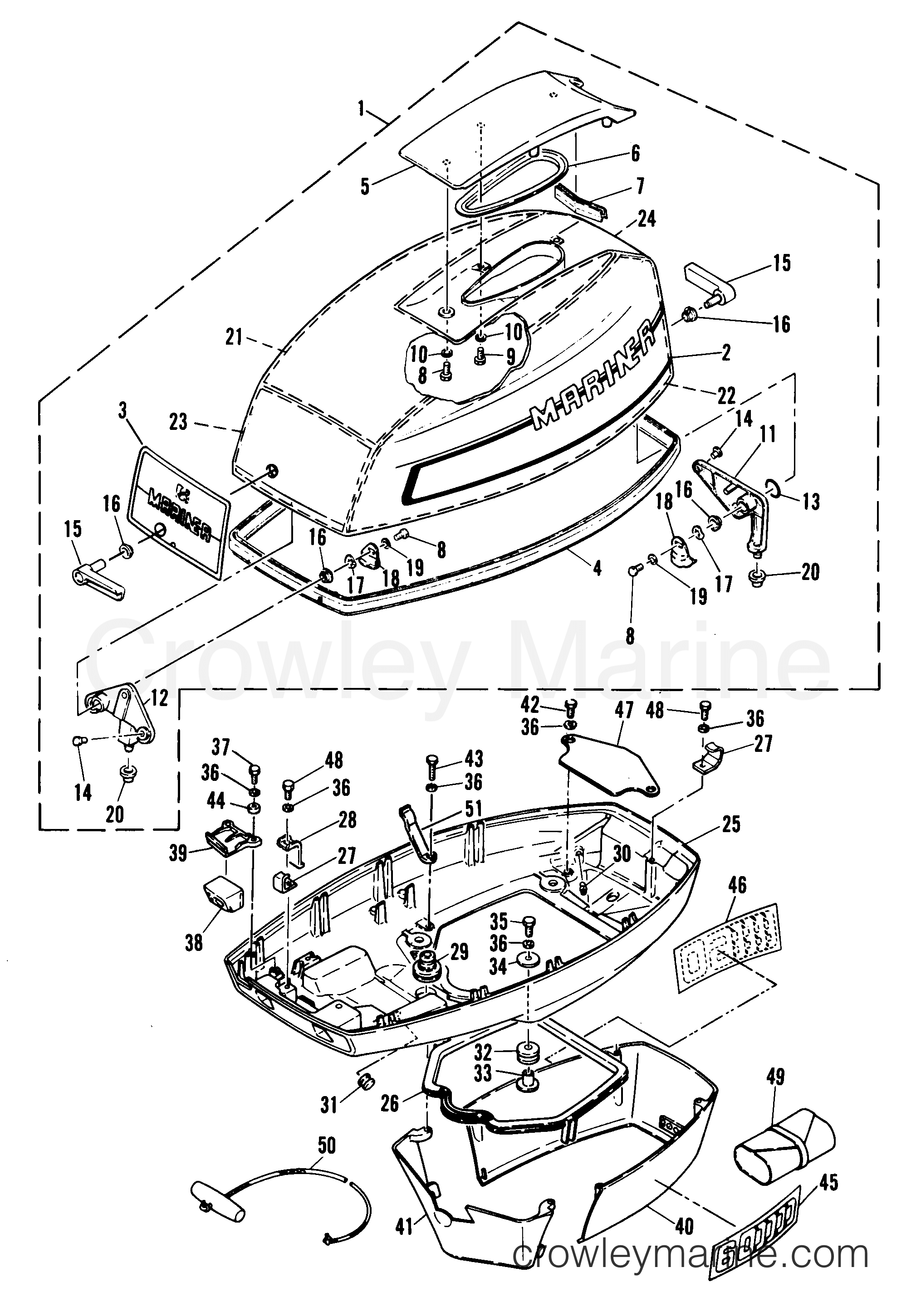 Serial Range Outboard 60 (2 CYL.) - 6F0-000101 AND UP [E] - COWLING