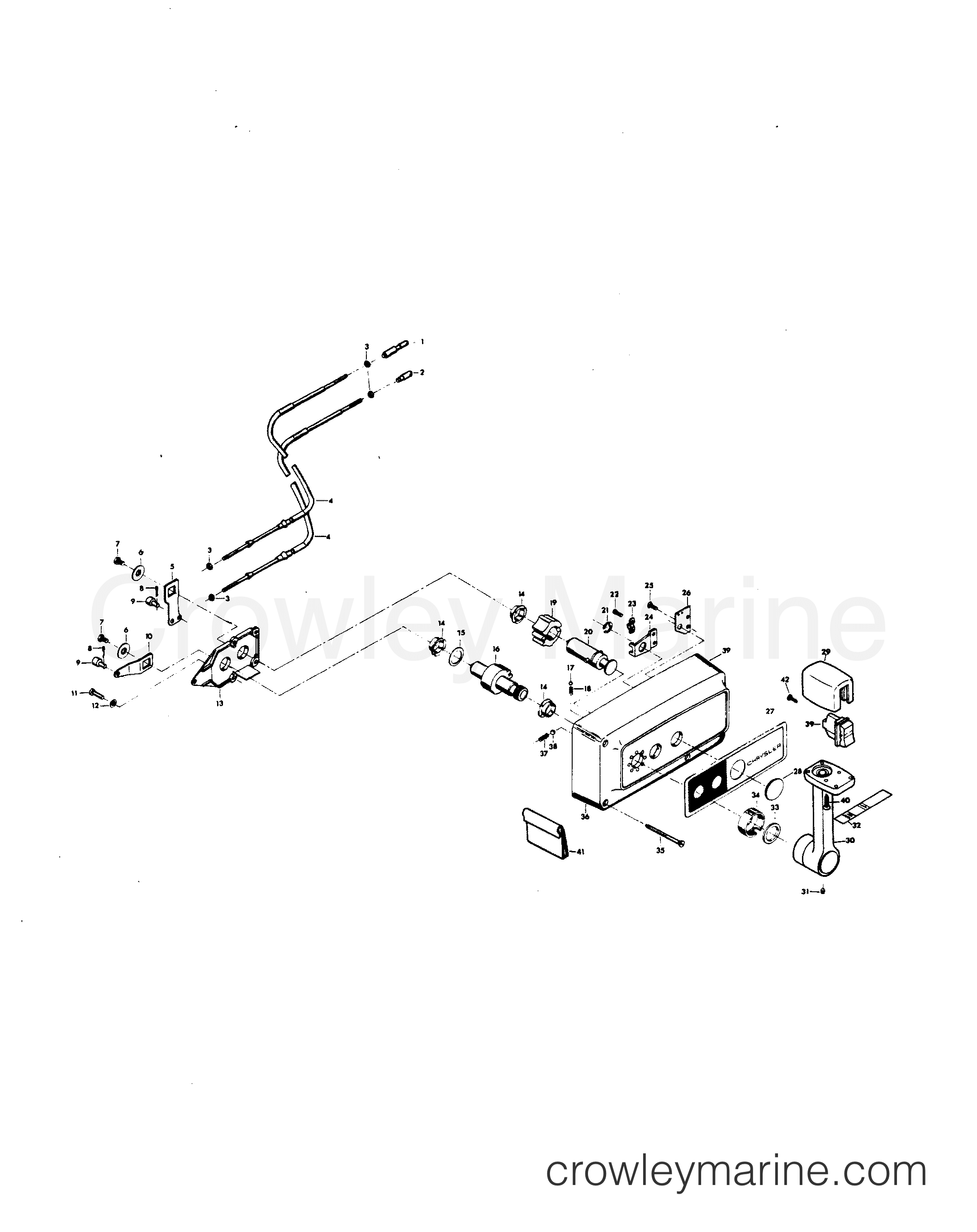 1980 Outboard 115 - H1158H80D - REMOTE CONTROL