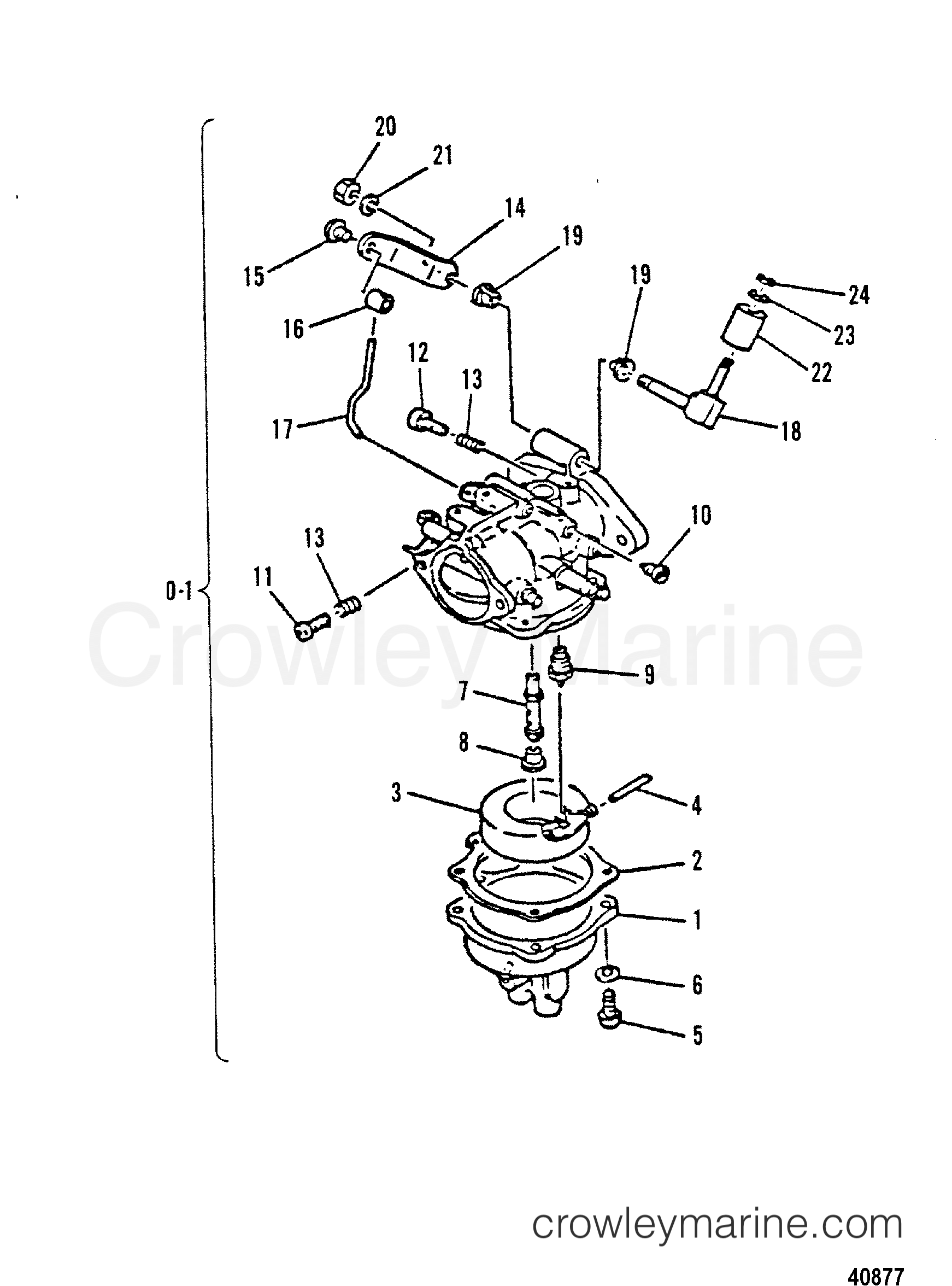 1980 Outboard 30 [E] - 7030500 - CARBURETOR