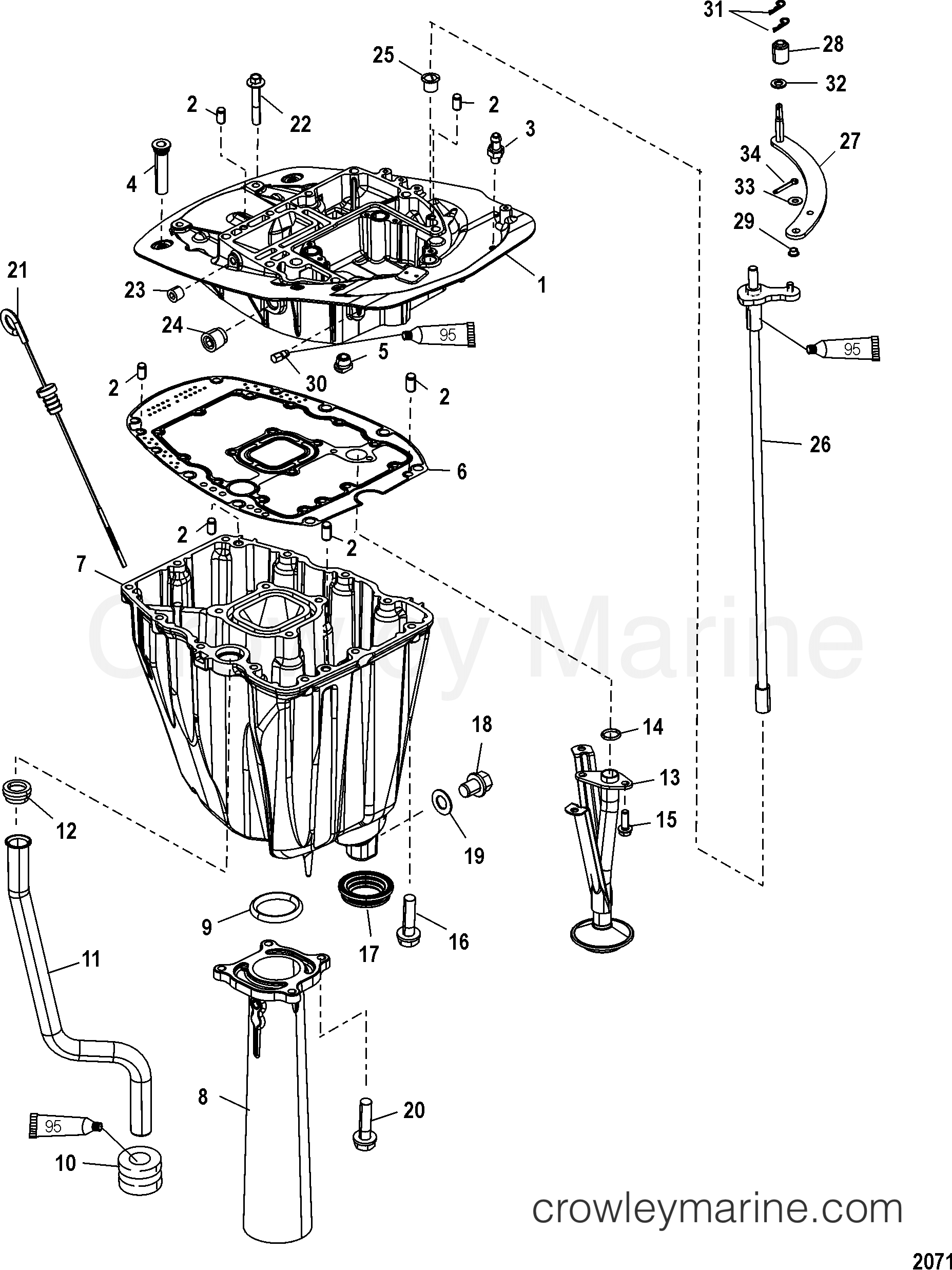 2006 Outboard 115EFI [ELPT 4] - 7115F13UF - EXHAUST PLATE