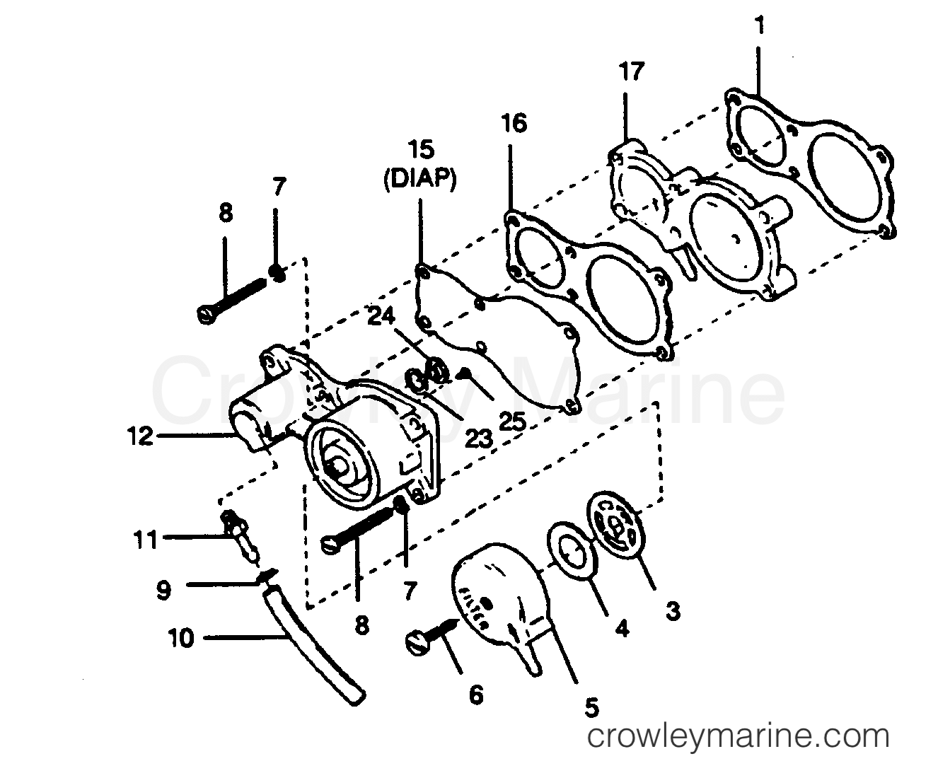 1990 Outboard 35 - 352F90C [Force] - FUEL PUMP