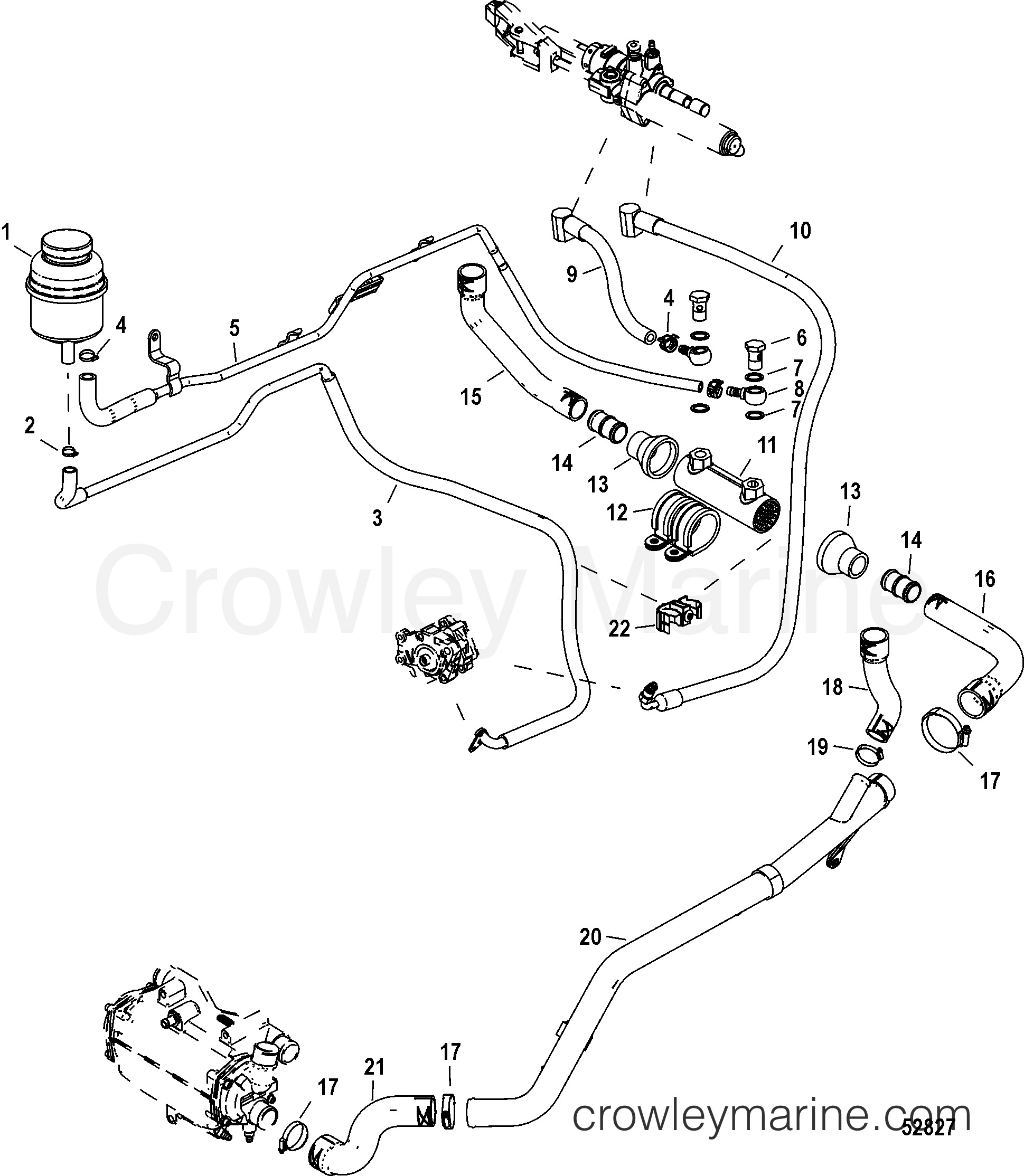 2013 Inboard Engine 4.2L TDI - 3D420028D - STEERING