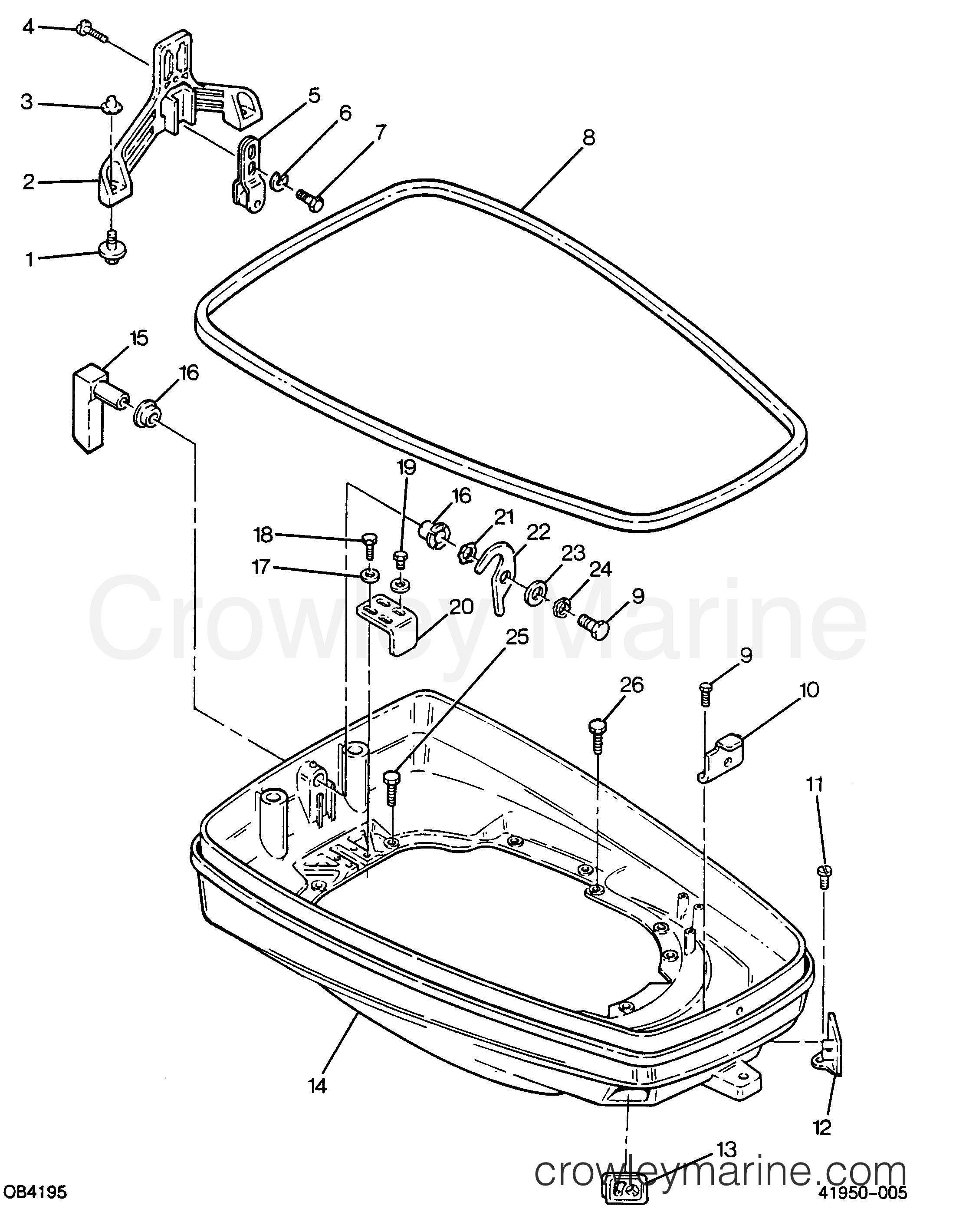 1988 Outboard 85 - 853F8B [Force] - SUPPORT PLATE