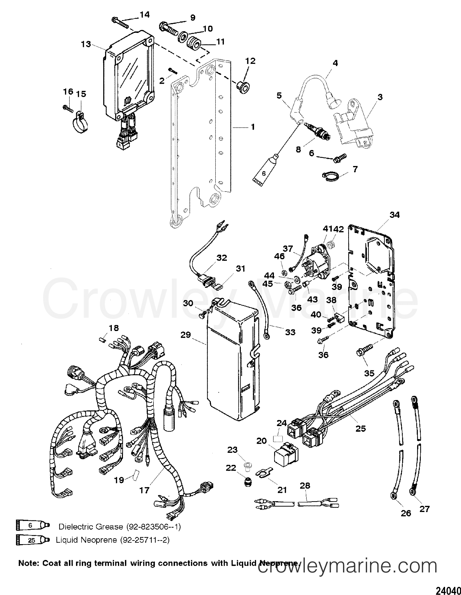 1999 Outboard 225 [CXL CARB] - 7225428HF - ELECTRICAL COMPONENTS