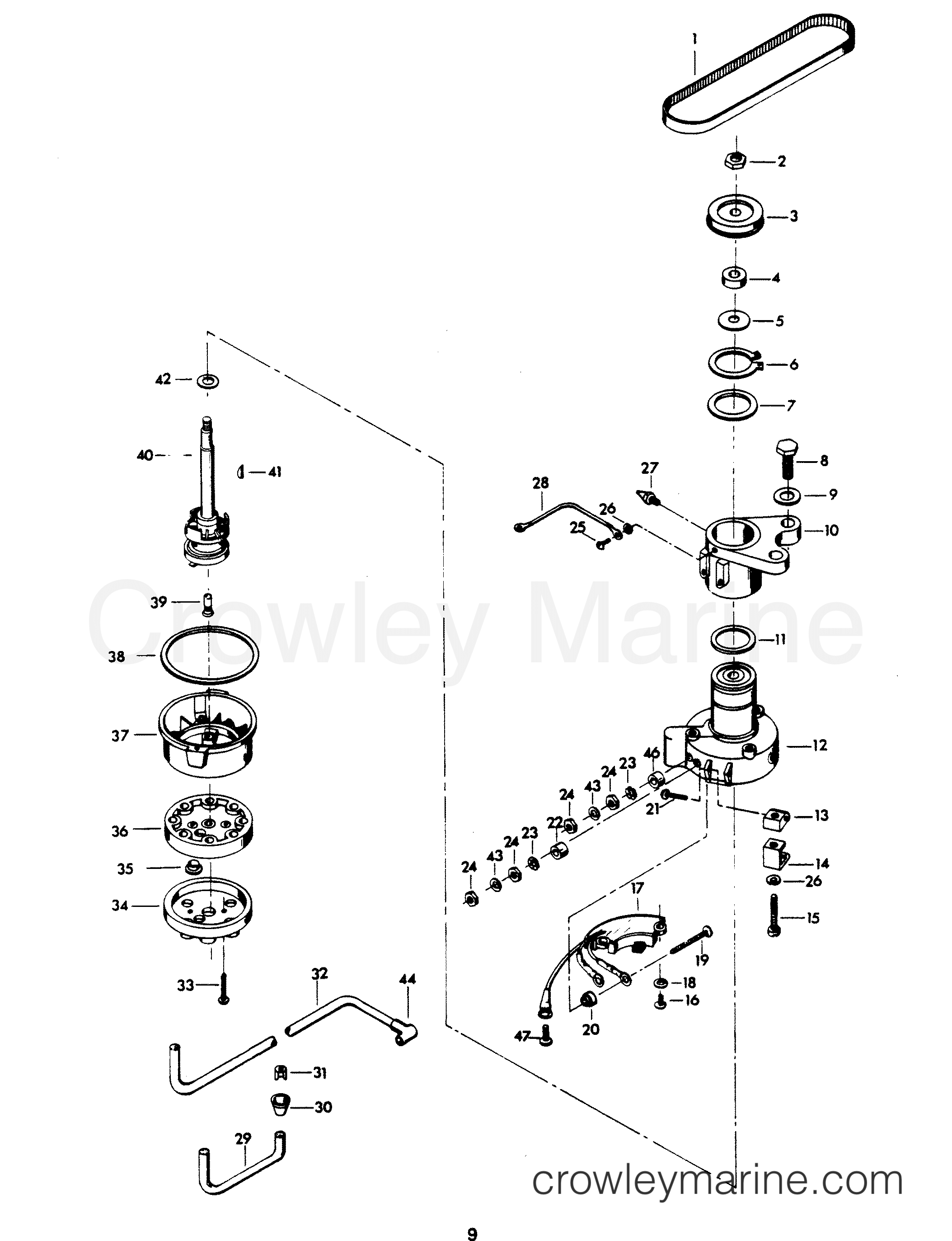 1979 Outboard 115 - H1154B79A - DISTRIBUTOR