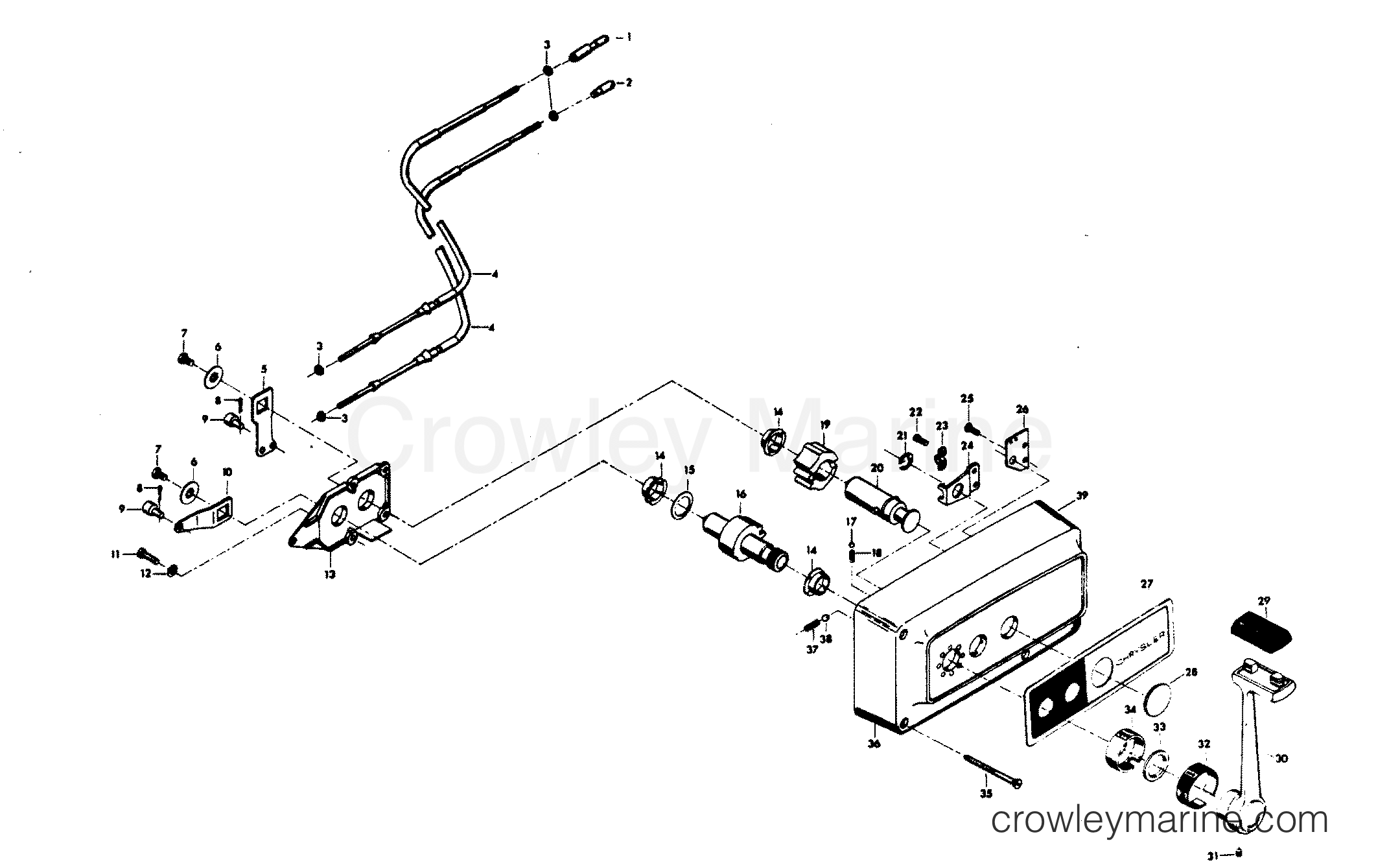1980 Outboard 140 - H1406H80C - REMOTE CONTROL