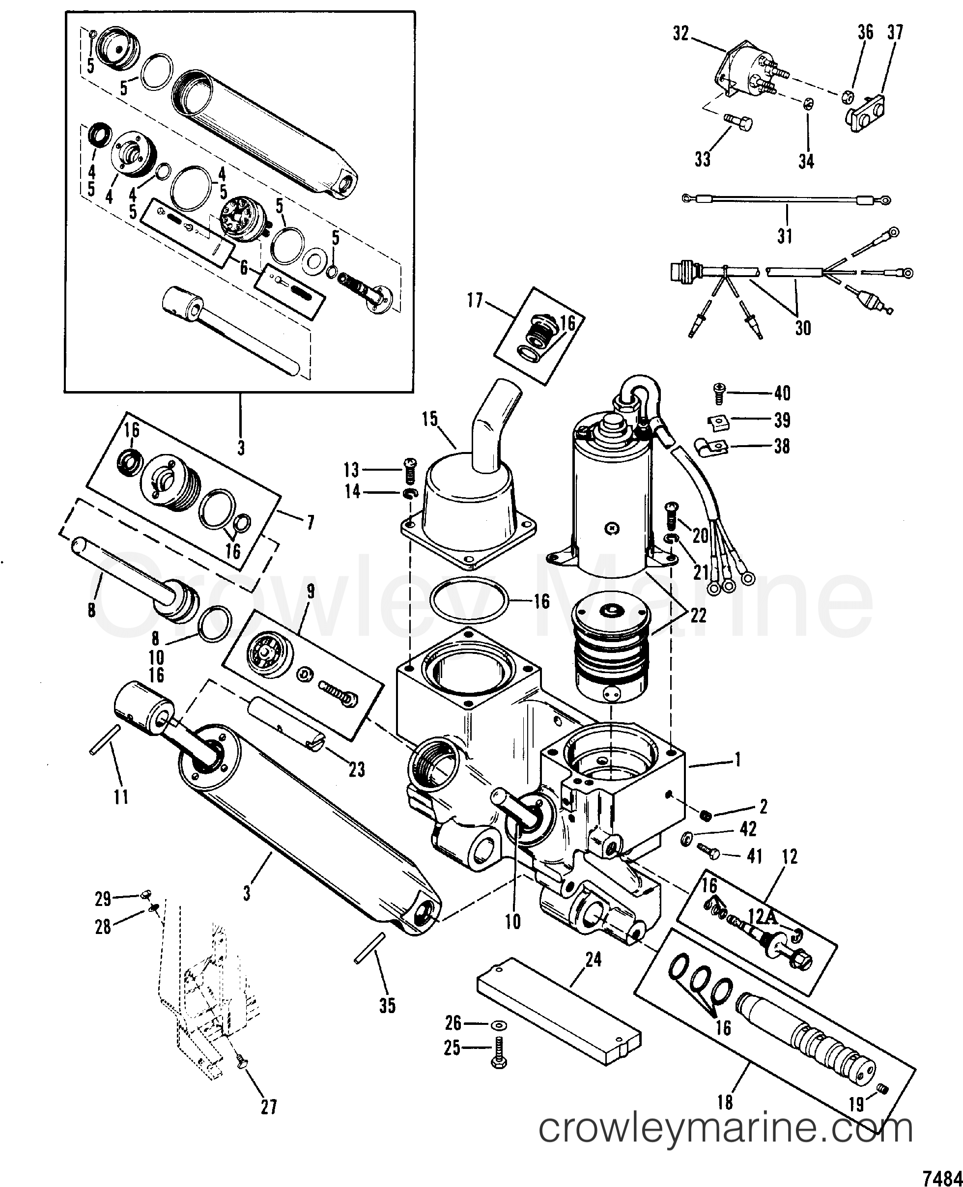 1987 Outboard 45 [ELO] - 7045717 - POWER TRIM COMPONENTS