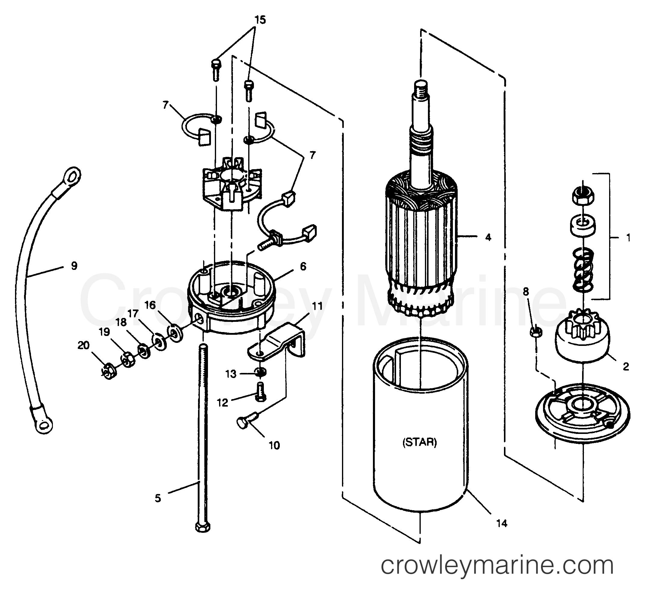 1989 Outboard 85 - 856A9G [Force] - STARTER