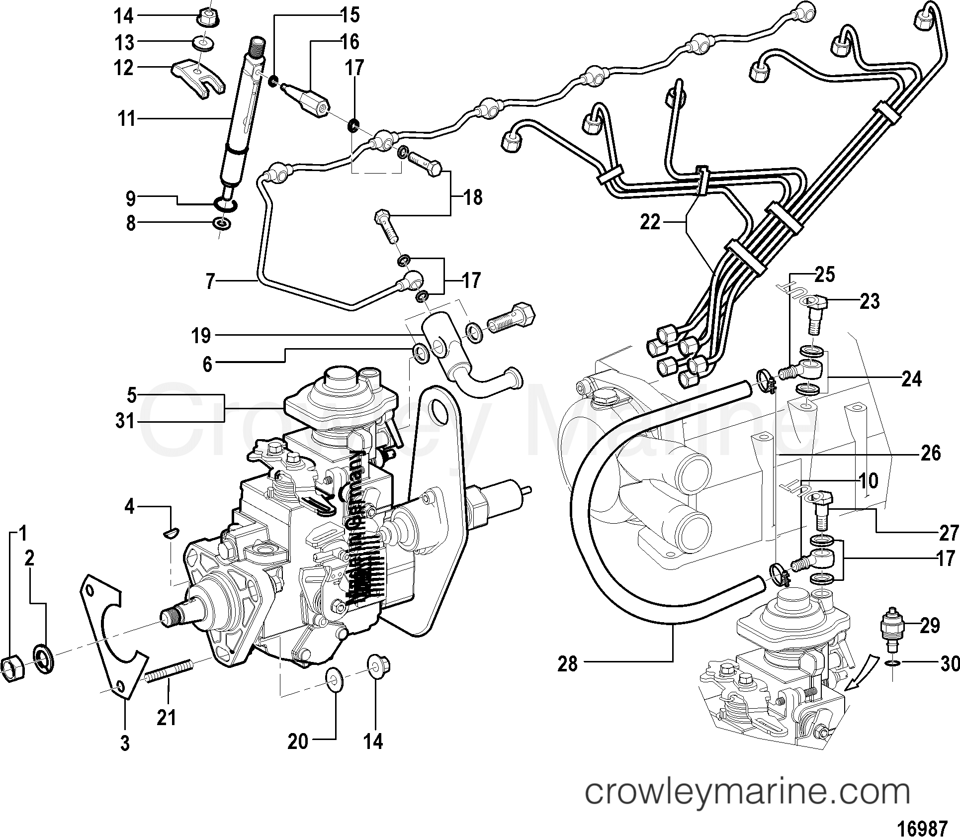 FUEL INJECTION(ALL MECHANICAL ENGINES) 1998 Mercruiser 4.2L [ES 250