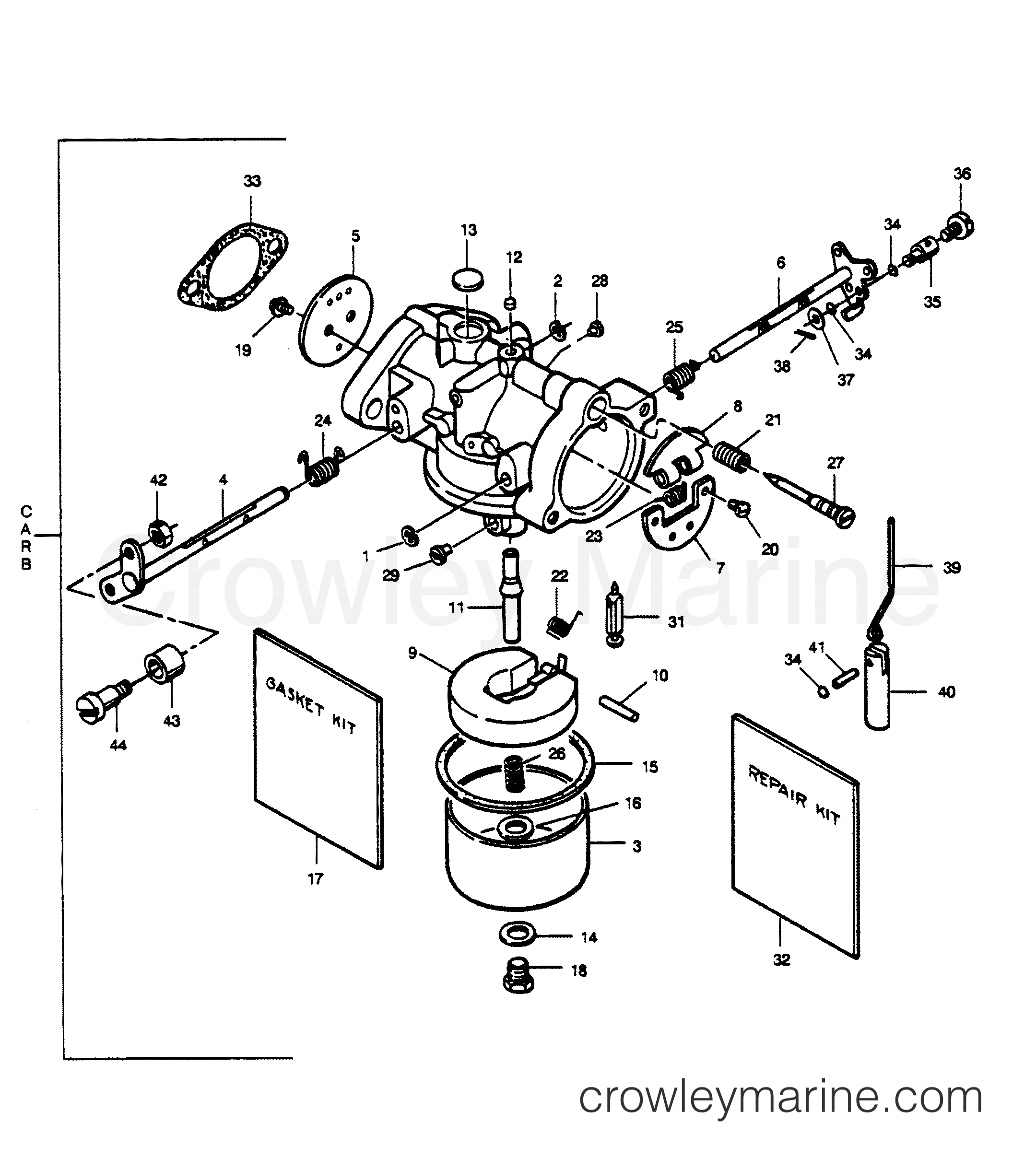 1989 Outboard 50 - 507A9C [Force] - CARBURETOR