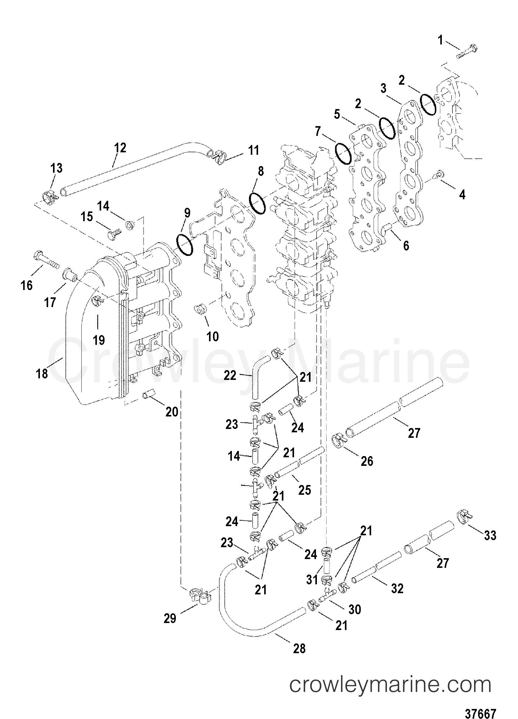 1998 Outboard 50 [ELHPT 4] - 7F50411GD - INTAKE