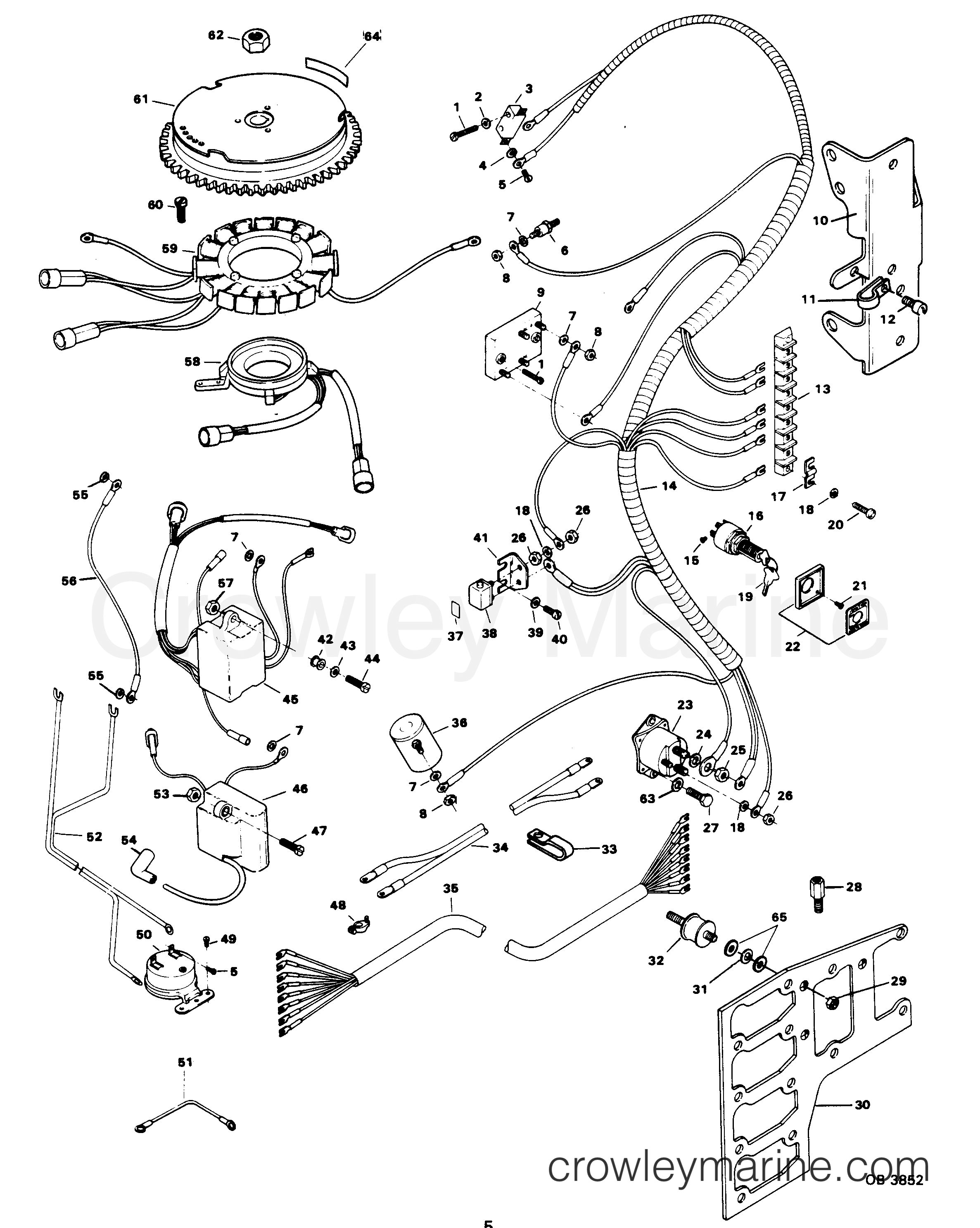 1984 Outboard 90 - H0906S84A - ELECTRICAL COMPONENTS