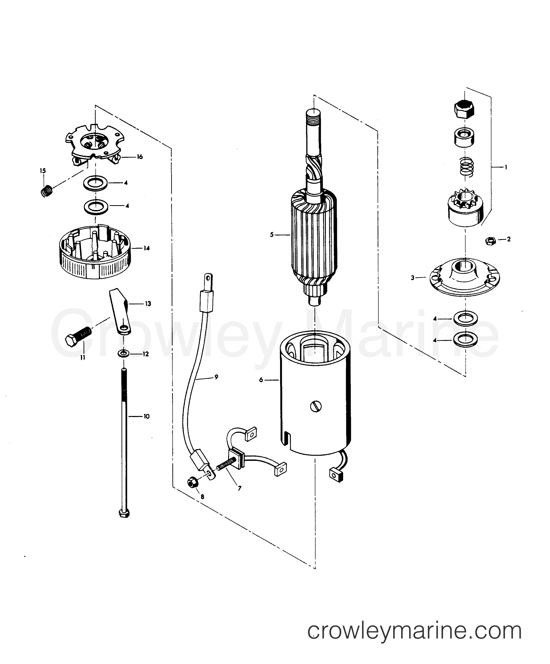 1981 Outboard 100 - H1006B81C - STARTER