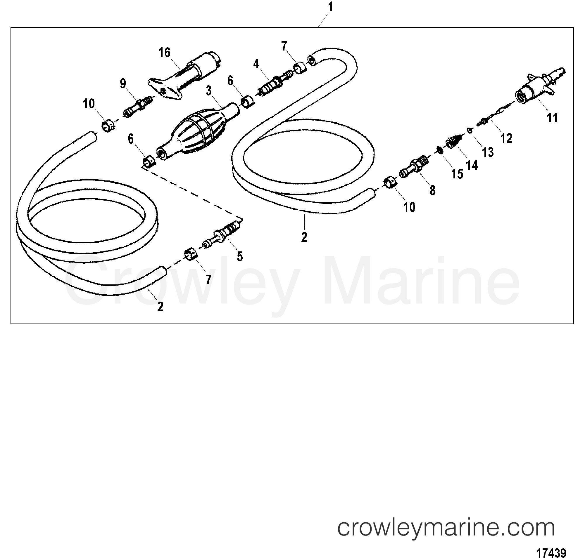 FUEL LINE ASSEMBLY(TWIST DISCONNECTDESIGN I) Various Years Rigging
