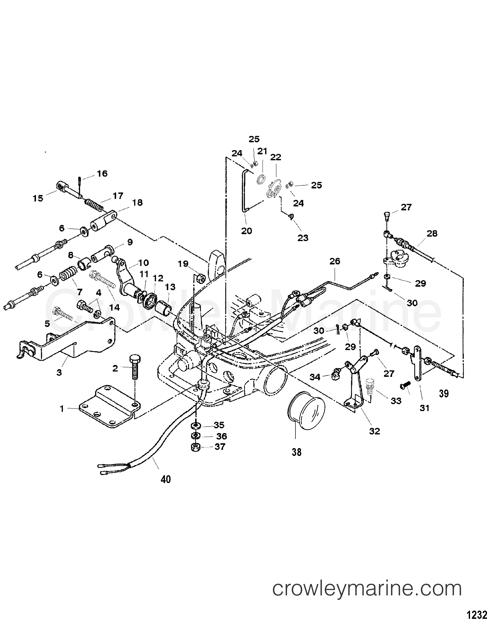 2006 Outboard 4 [ML 4] - 7F04216UA - REMOTE CONTROL ATTACHING KIT