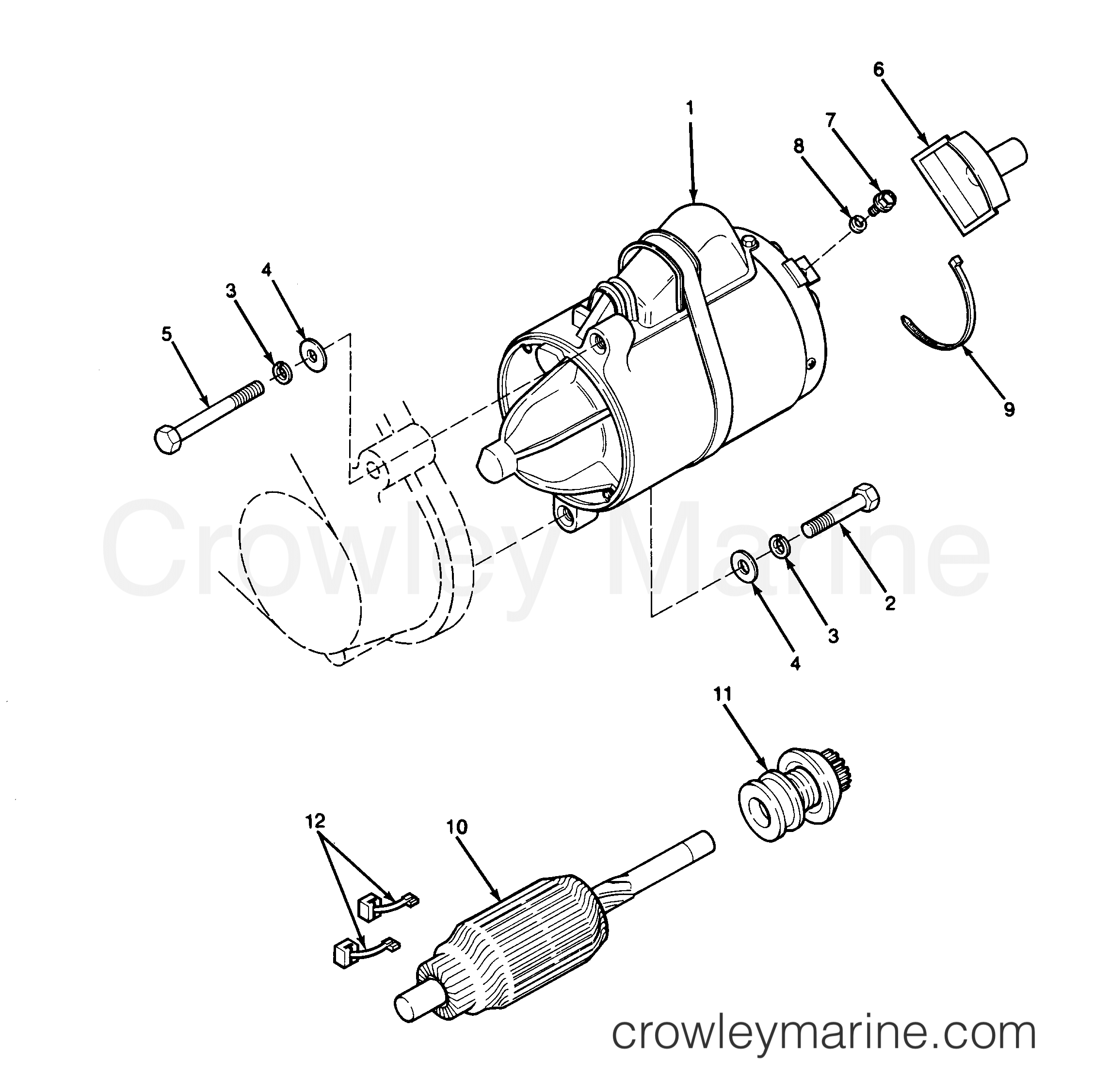 All Years Inboard Engine 460 INBOARDS - All Models - STARTER