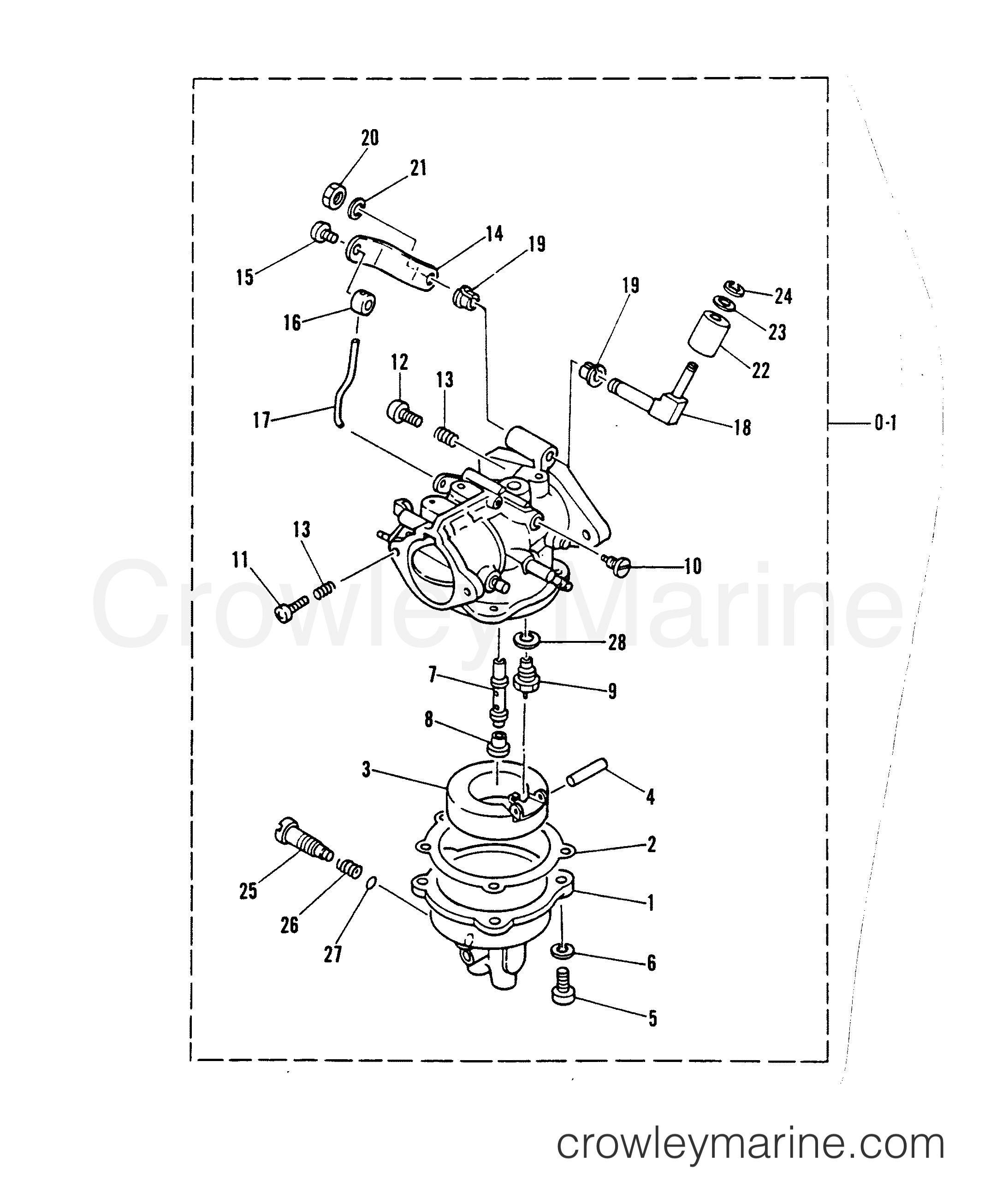 1992 Outboard 30 [ELO] - 7030312AW - CARBURETOR
