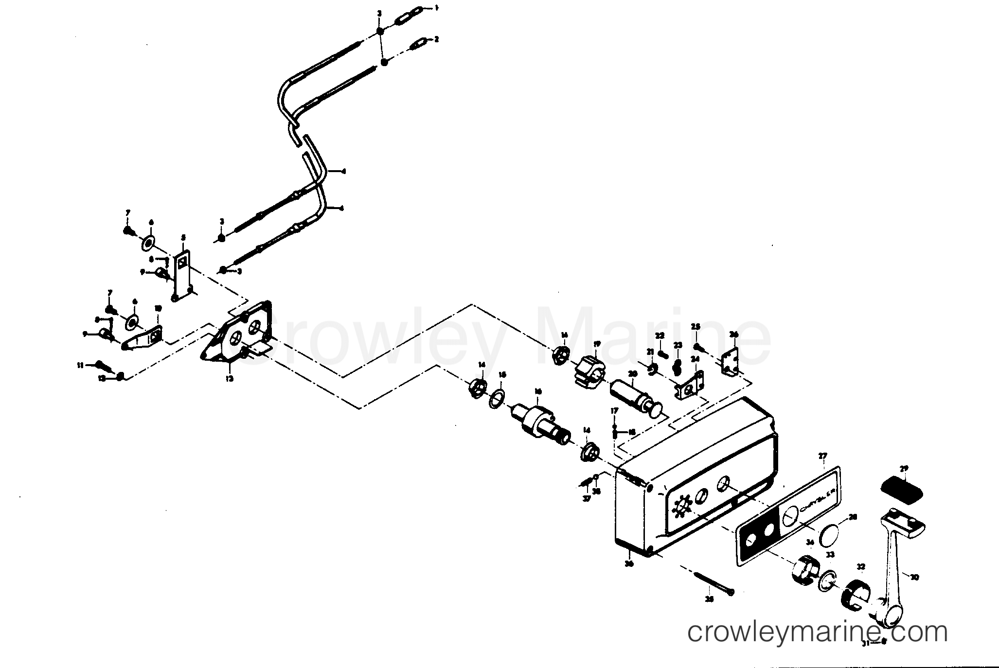 1978 Outboard 85 - H0859H78A - REMOTE CONTROL