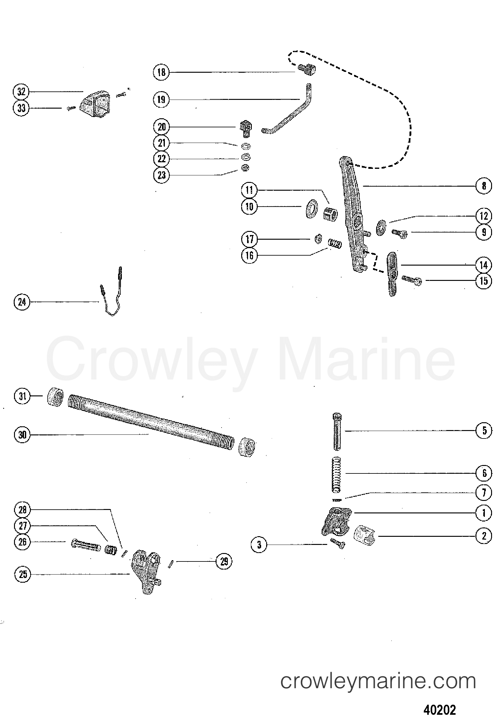 Remote control attachment parts electric 1978 mercury outboard 20 rh  crowleymarine com 1978 mercury outboard 70