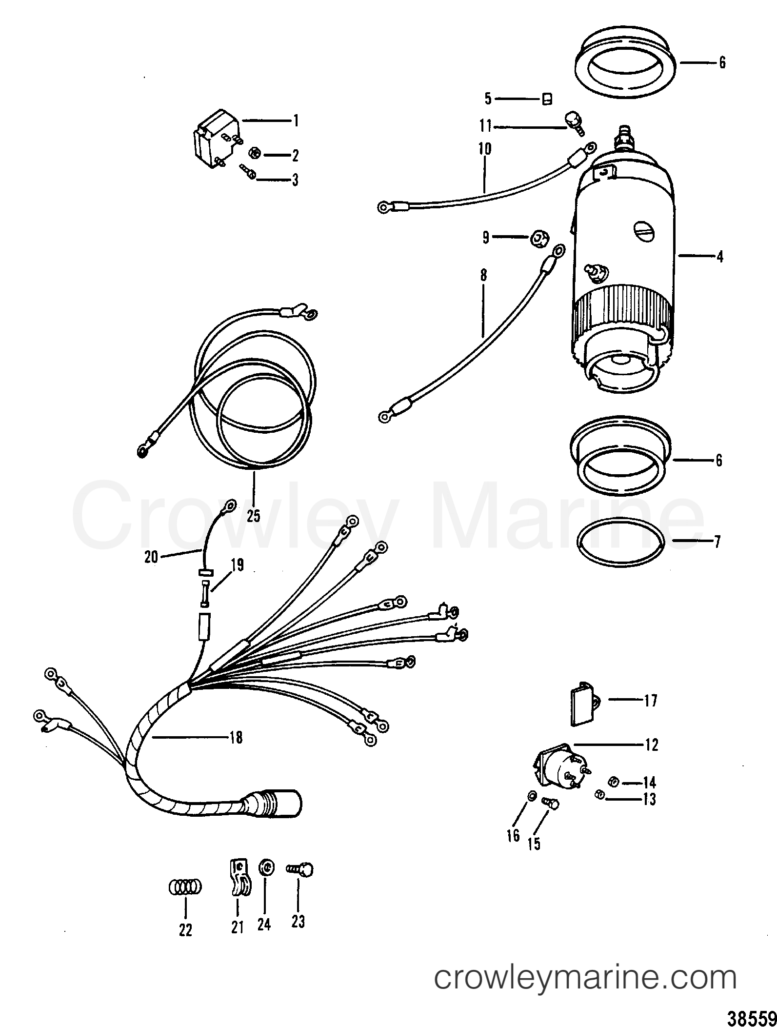 1983 Outboard 50 [ELPT] - 7050623 - ELECTRIC COMPONENTS