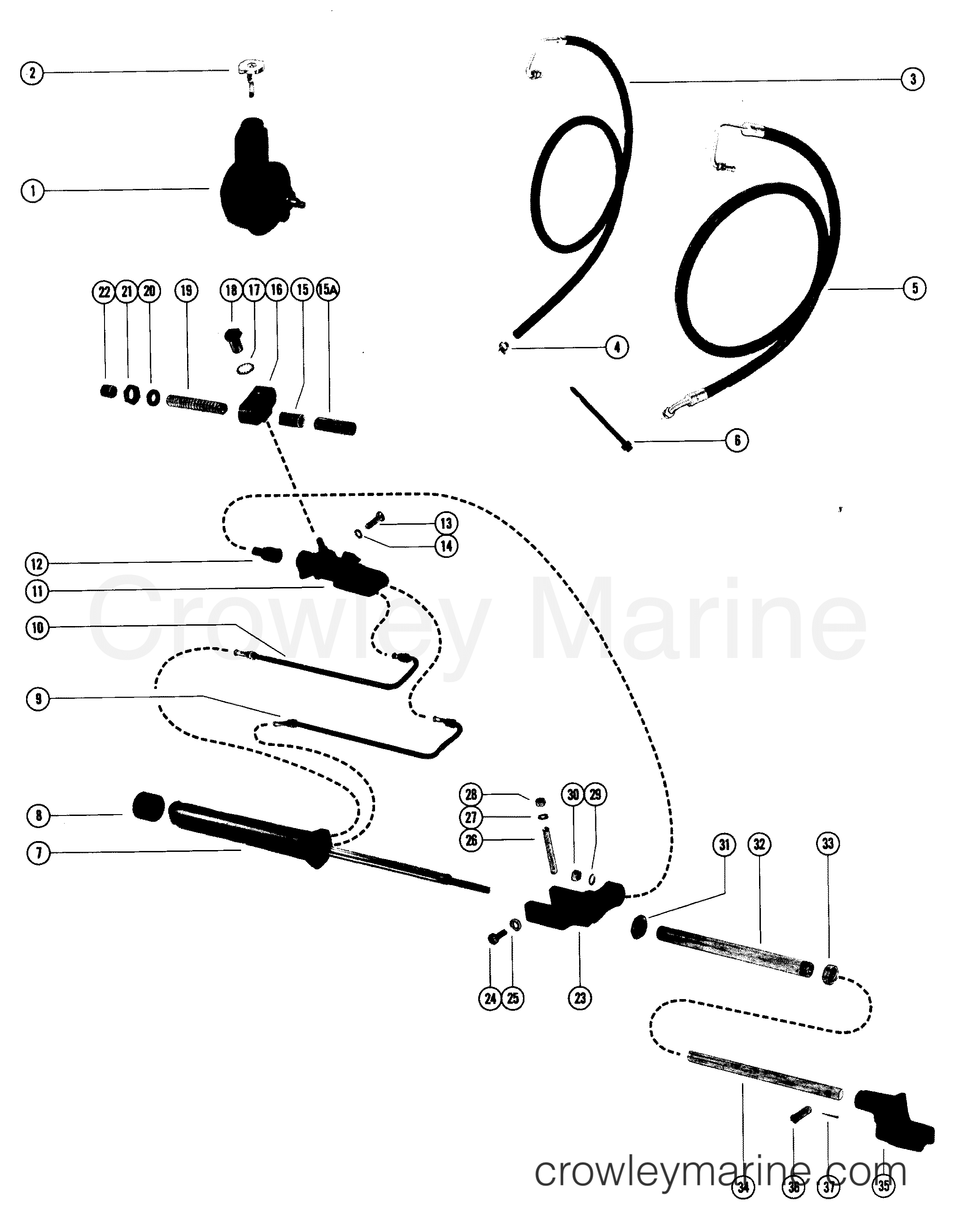 POWER STEERING KIT (MERCRUISER 888) A Various Years Rigging Power