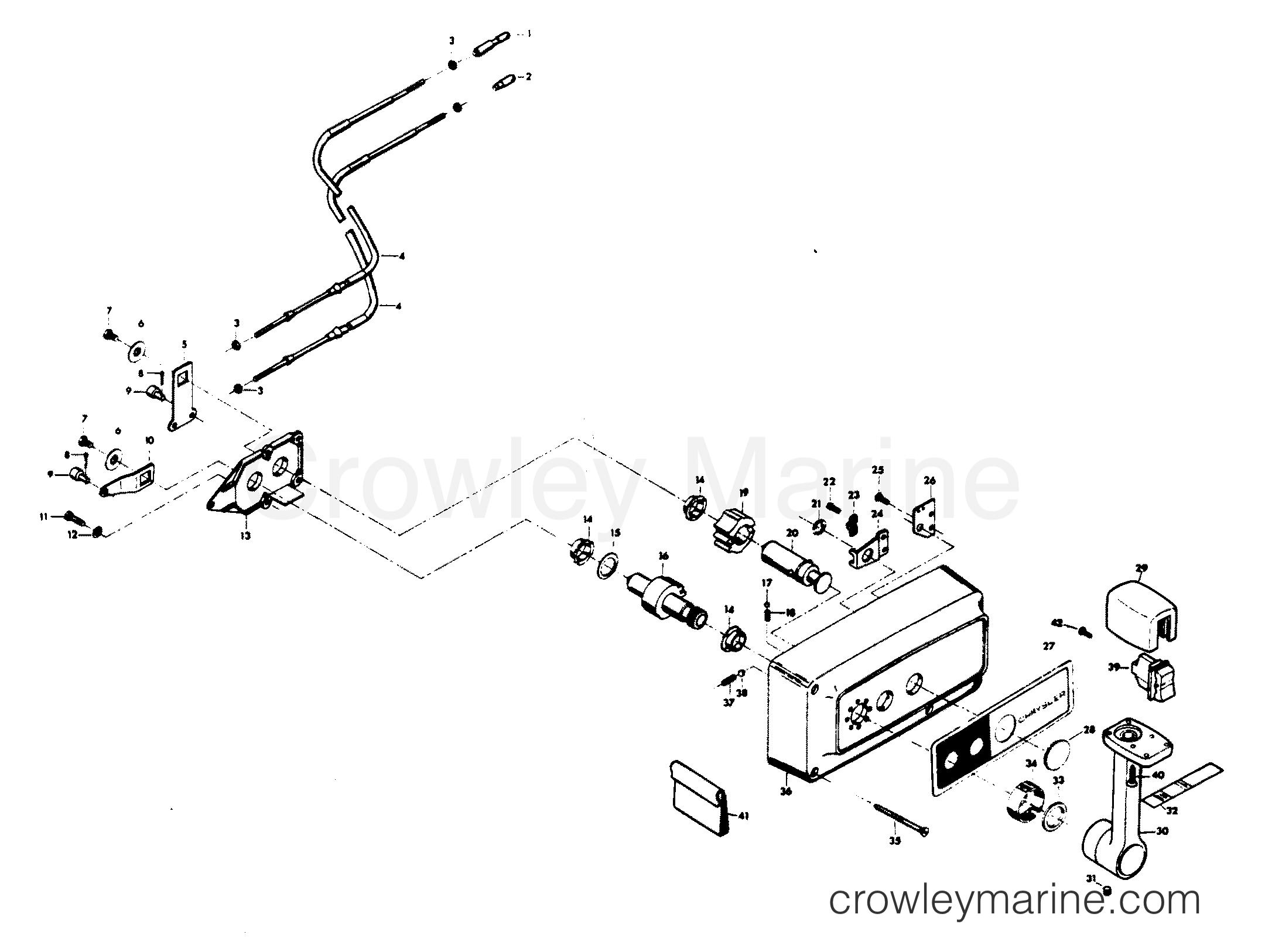 1980 Outboard 100 - H1008H80A - REMOTE CONTROL