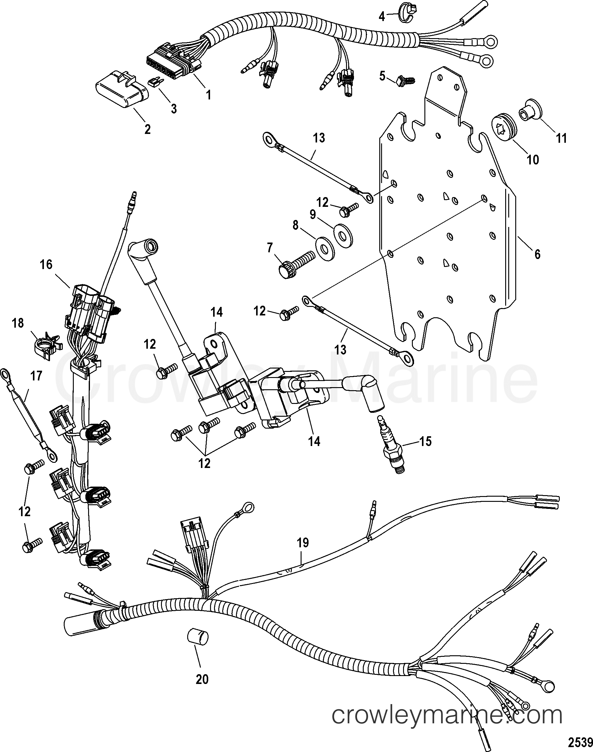 2002 Outboard 200 [XL SW] - 7200422LY - CDM MOUNTING
