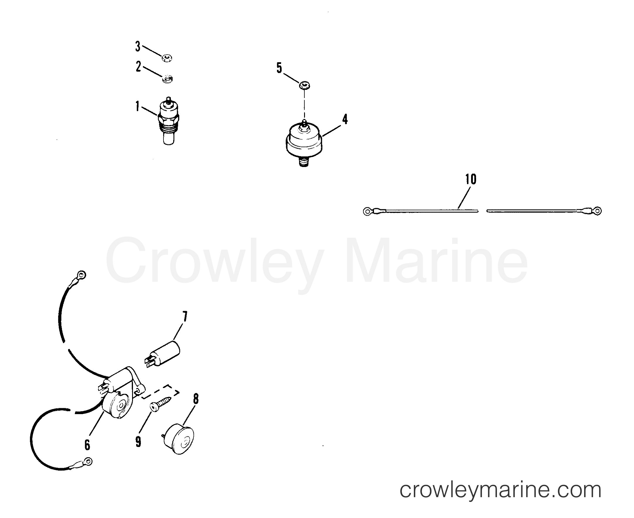 AUDIO WARNING SYSTEM - 1987 Mercruiser 454 [MCII] 04544347 | Crowley Marine