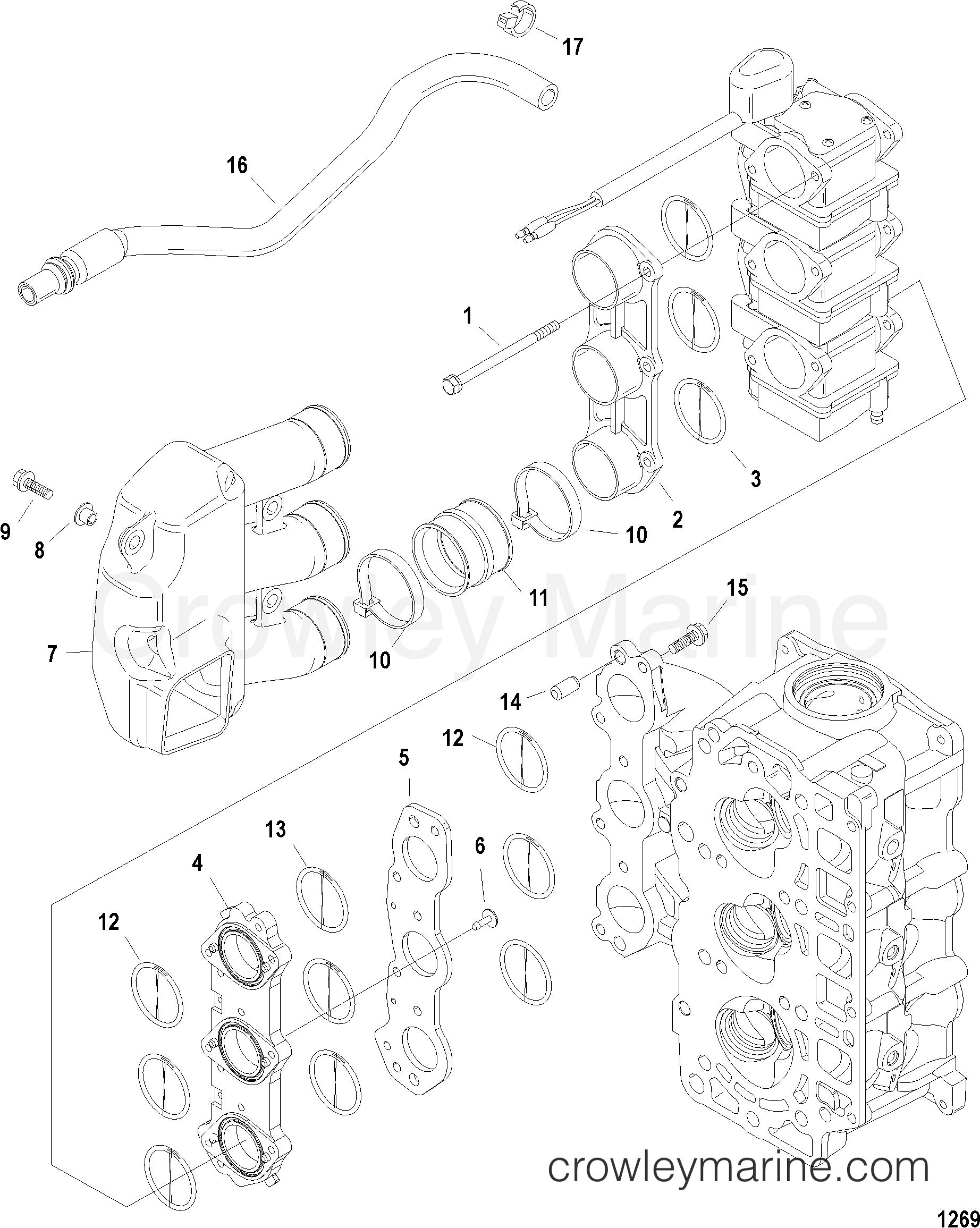 2002 Outboard 30 [ELH 4] - 7F30311LB - INTAKE