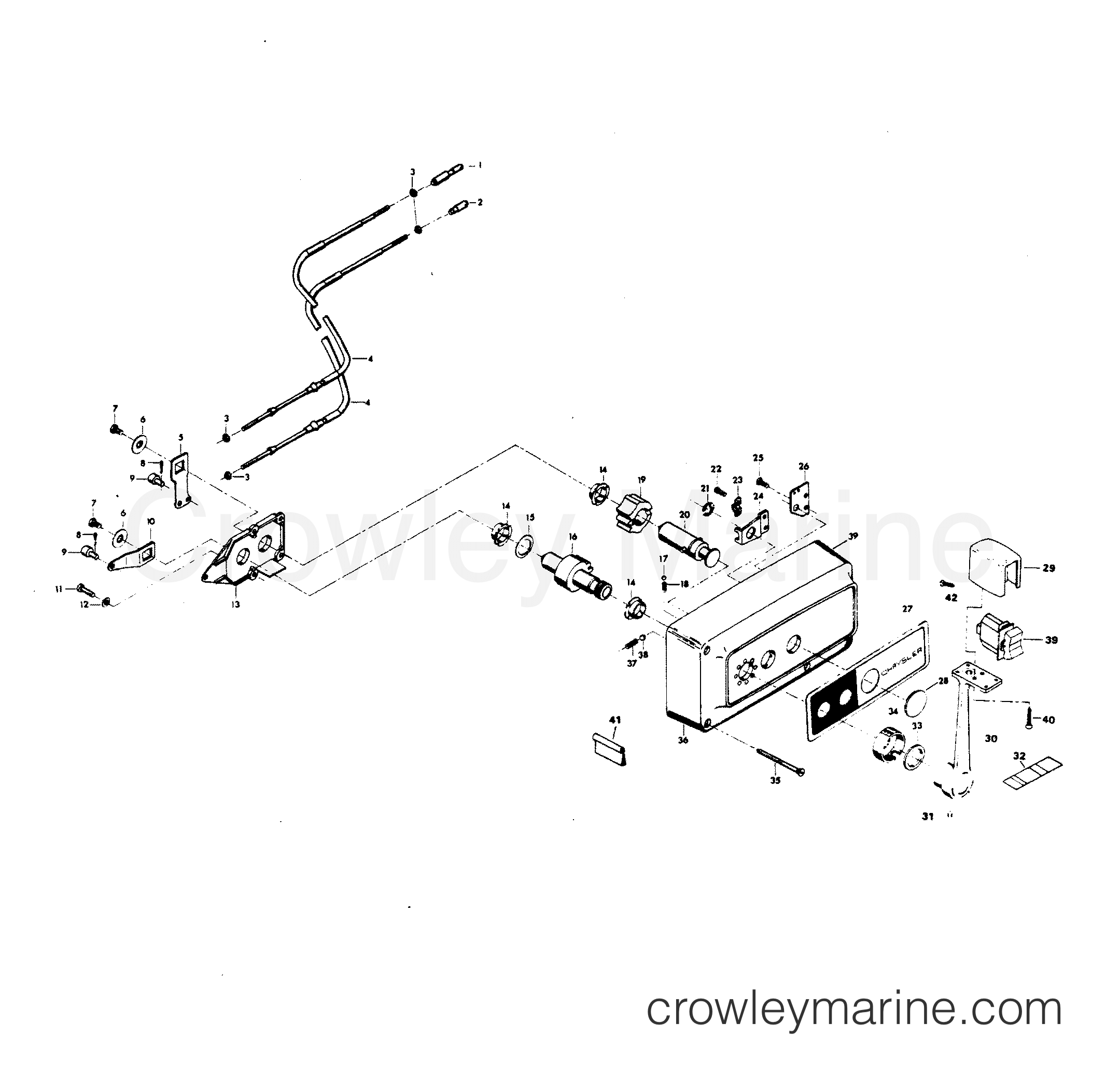 1981 Outboard 85 - 856B1J - REMOTE CONTROL