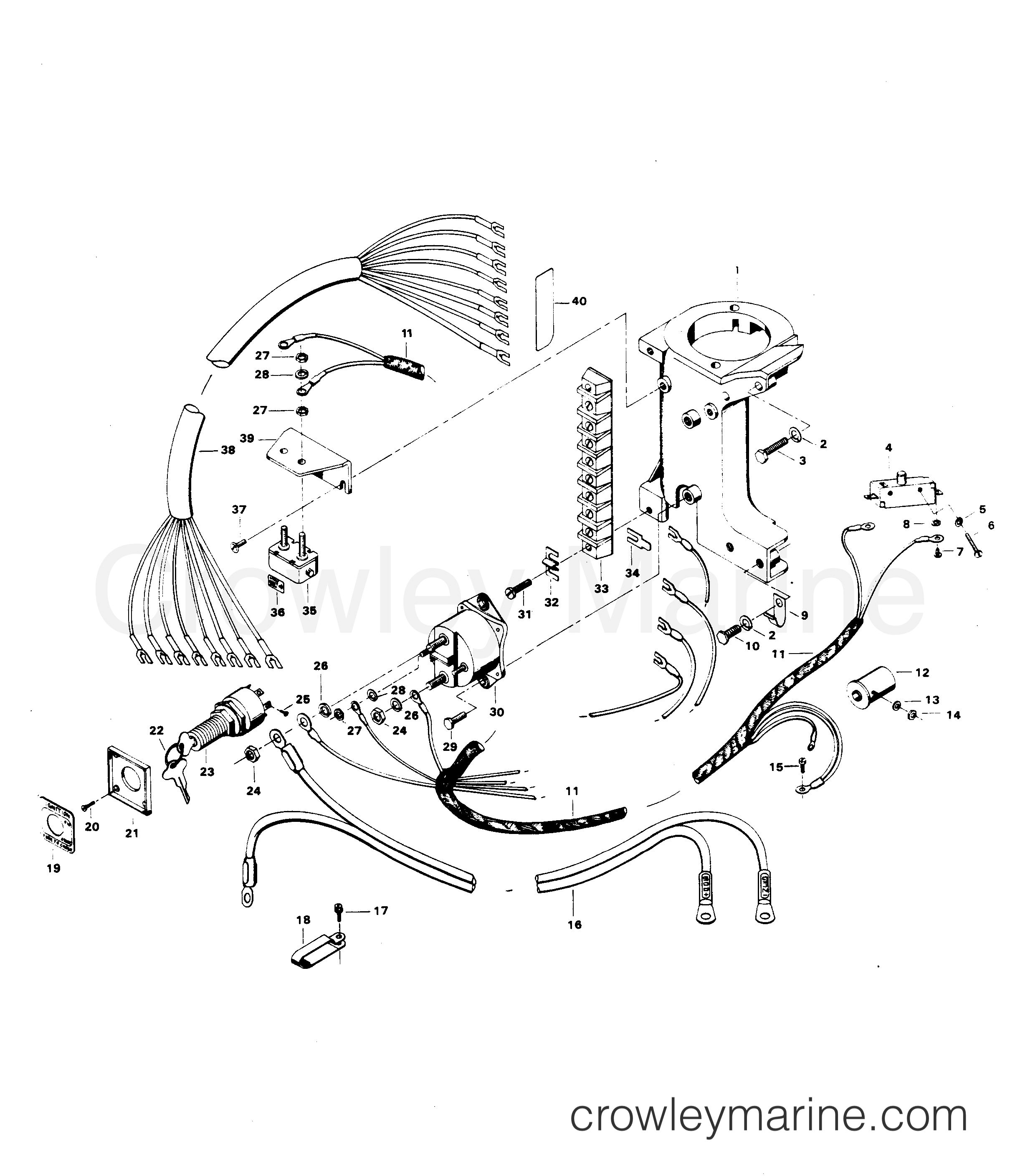 1981 Outboard 30 - 307B1D - ELECTRICAL COMPONENTS