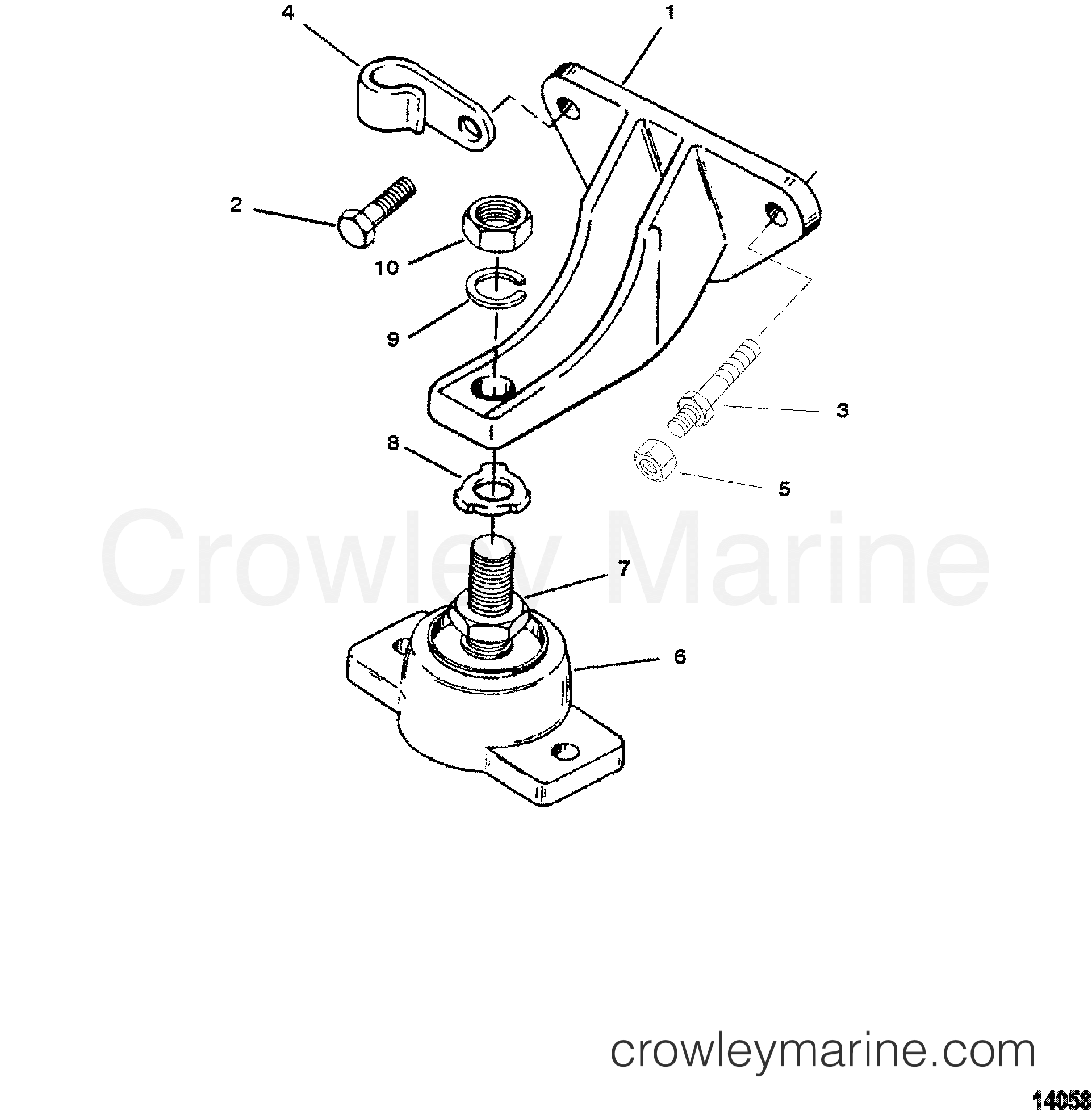 1998 Stern Drive 4.3L [ALPHA] - 4211237N1 - ENGINE MOUNTING