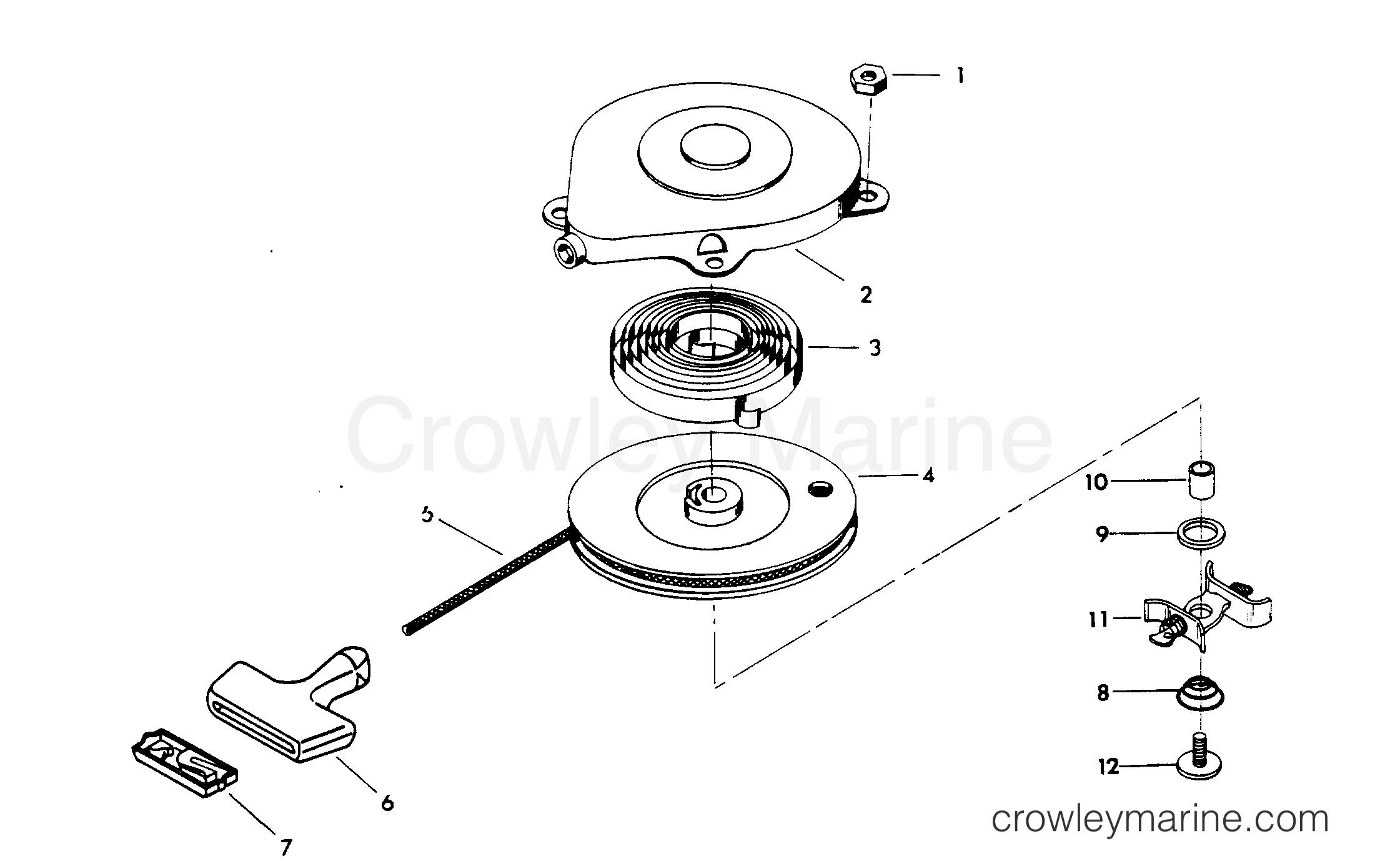 1980 Outboard 4 - H0042B80G - STARTER