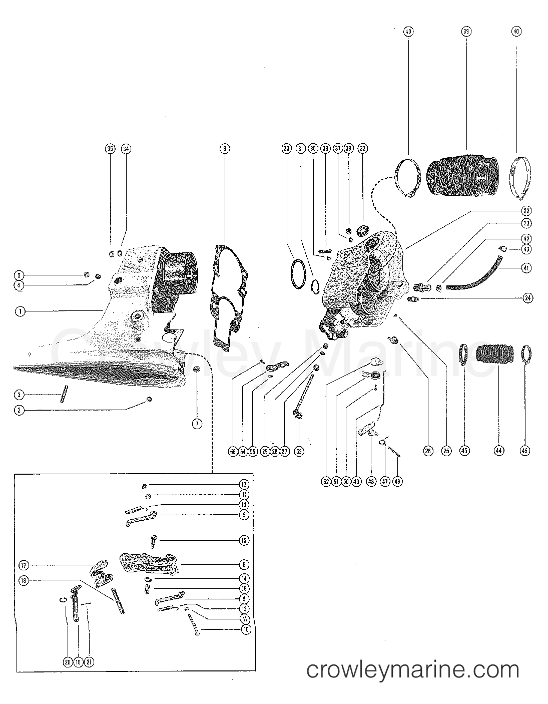 DRIVE SHAFT HOUSING ASSEMBLY AND BELL HOUSING ASSEMBLY Serial Range