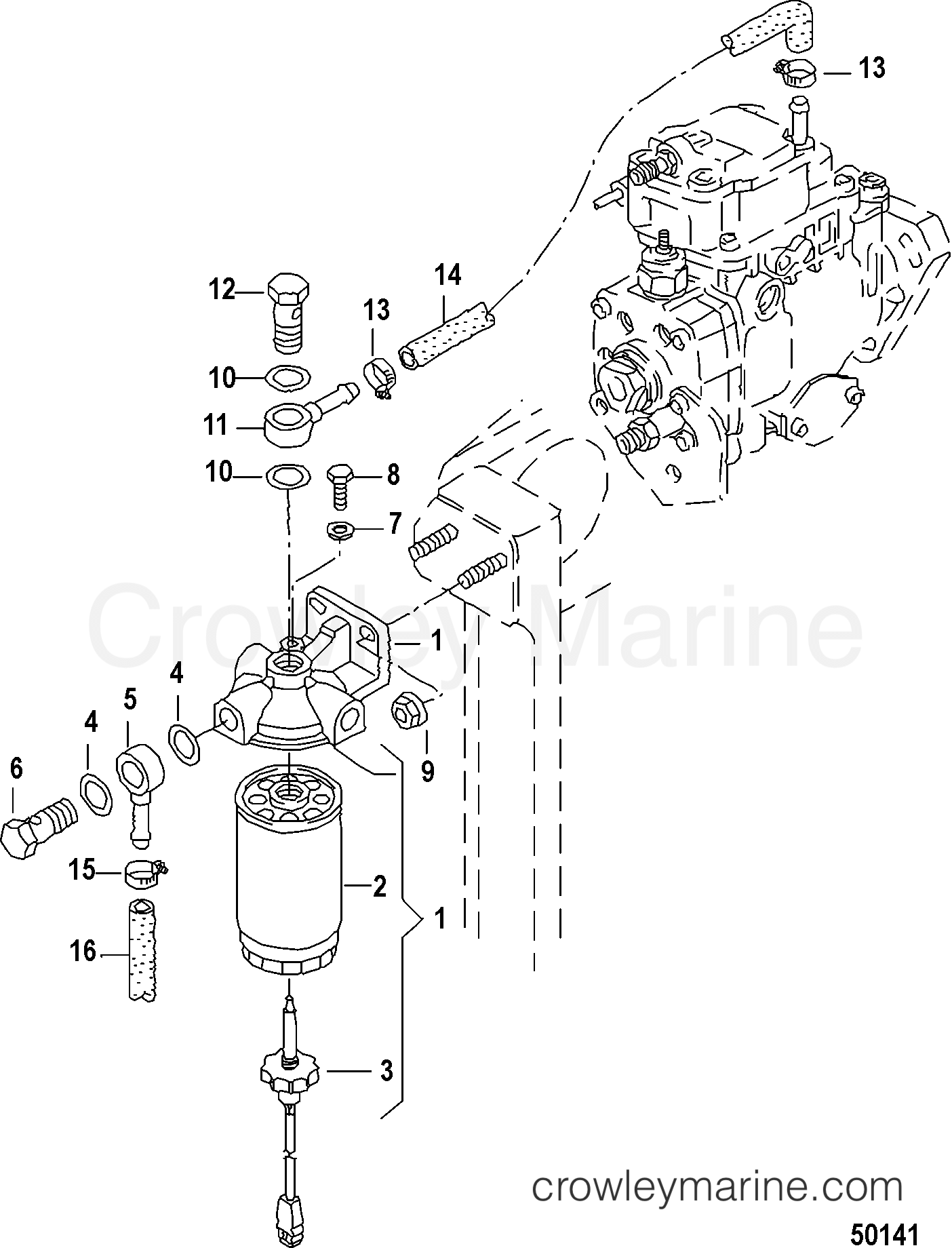 2012 Inboard Engine 1.9L SDI - 3D190003D - FUEL FILTER
