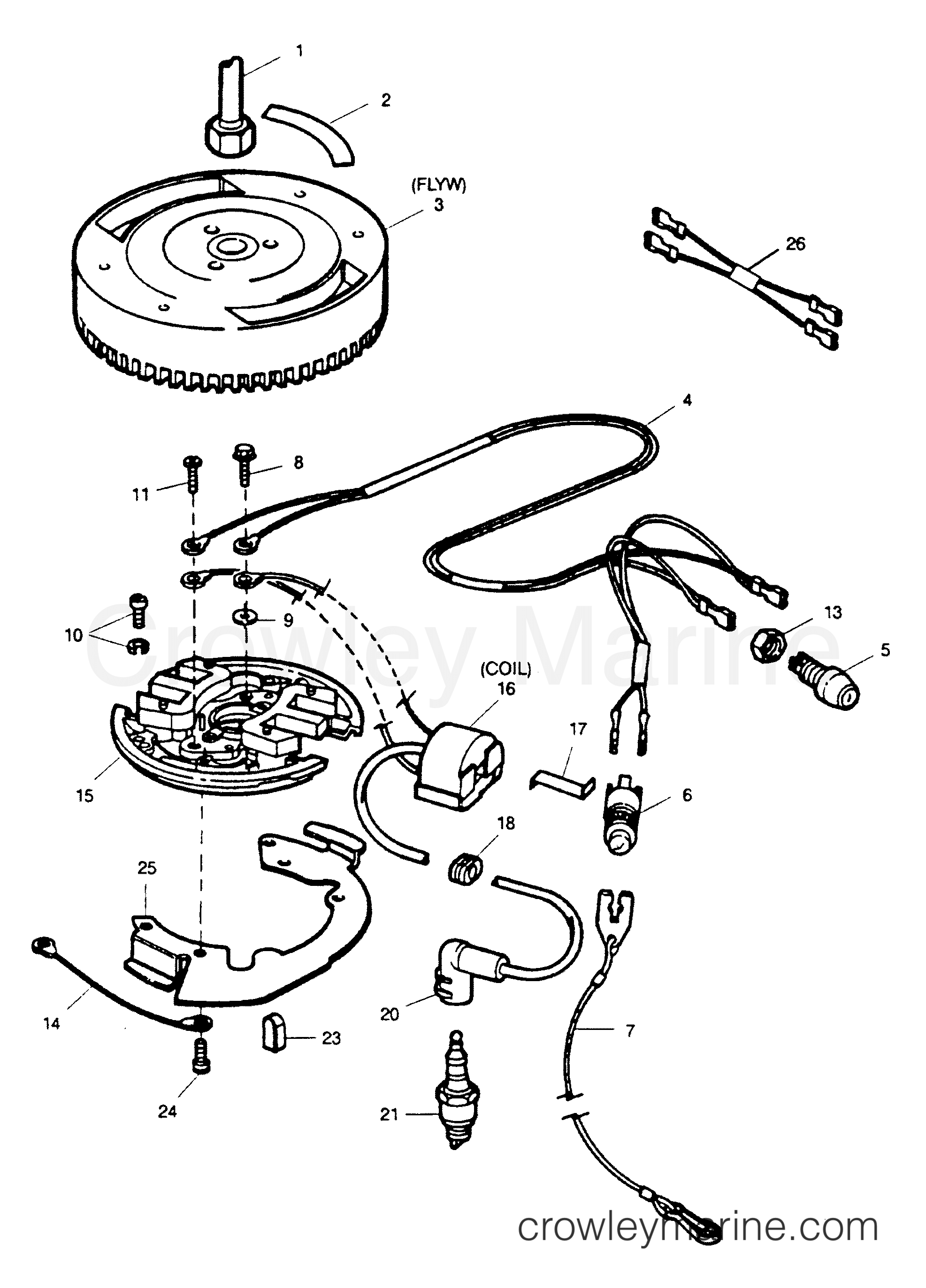 1991 Outboard 9.9 - H0093S91A [A] - IGNITION SYSTEM