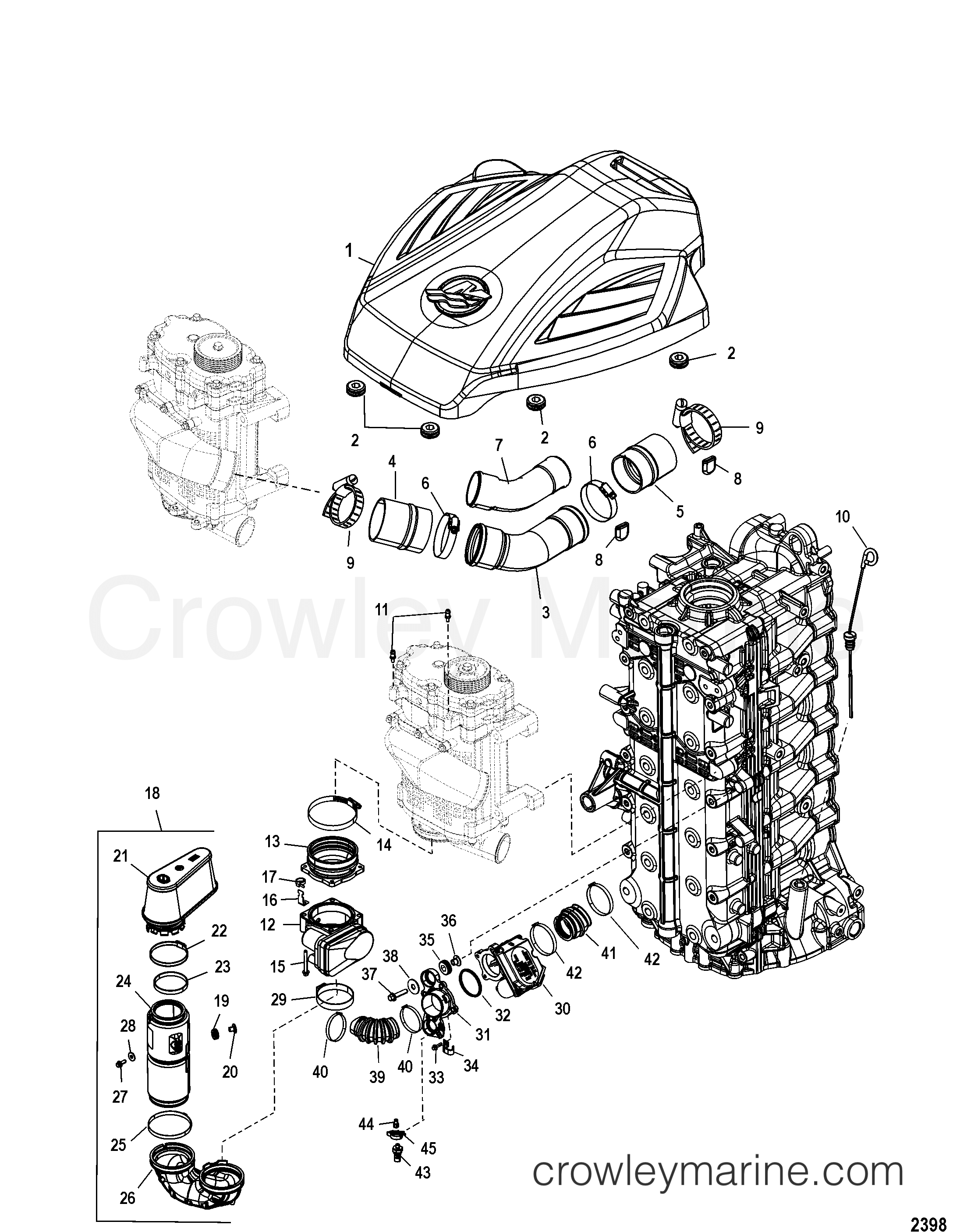 2005 Outboard 275 [XXL 4] - 1275V33DD - INDUCTION COMPONENTS