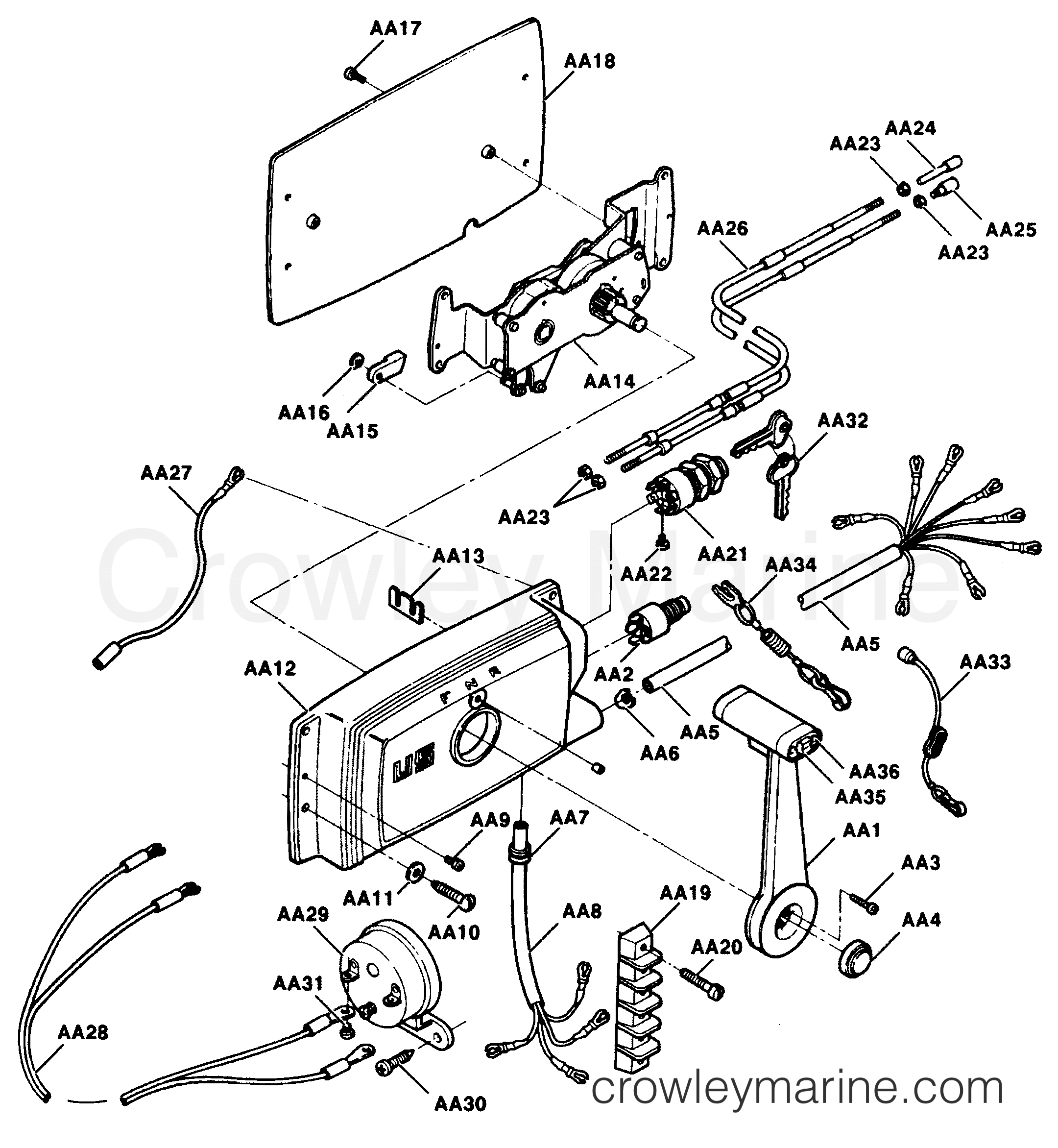 1991 Outboard 90 - 903F91D [Force] - REMOTE CONTROL