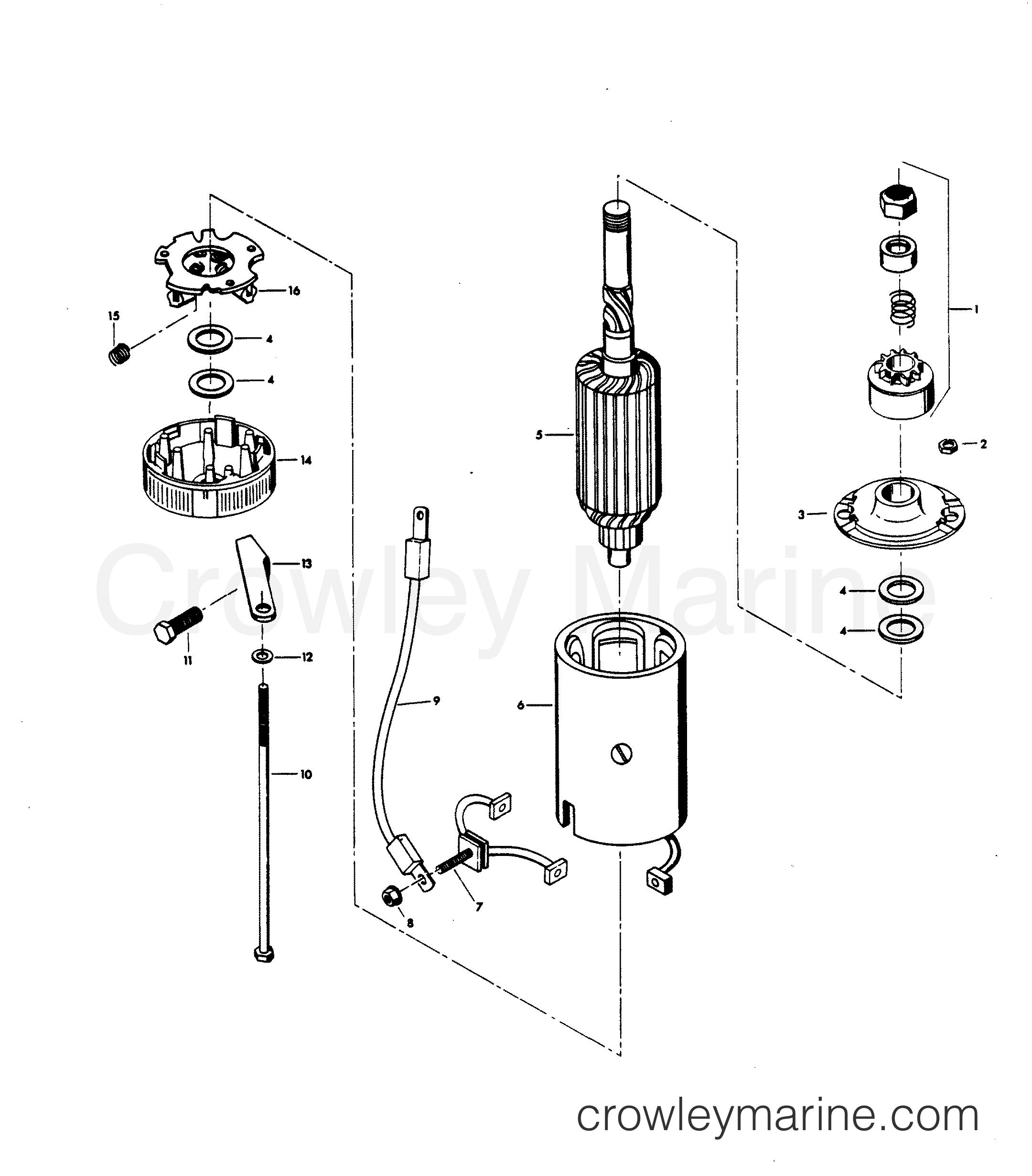 1983 Outboard 140 - H1408H83E - STARTER