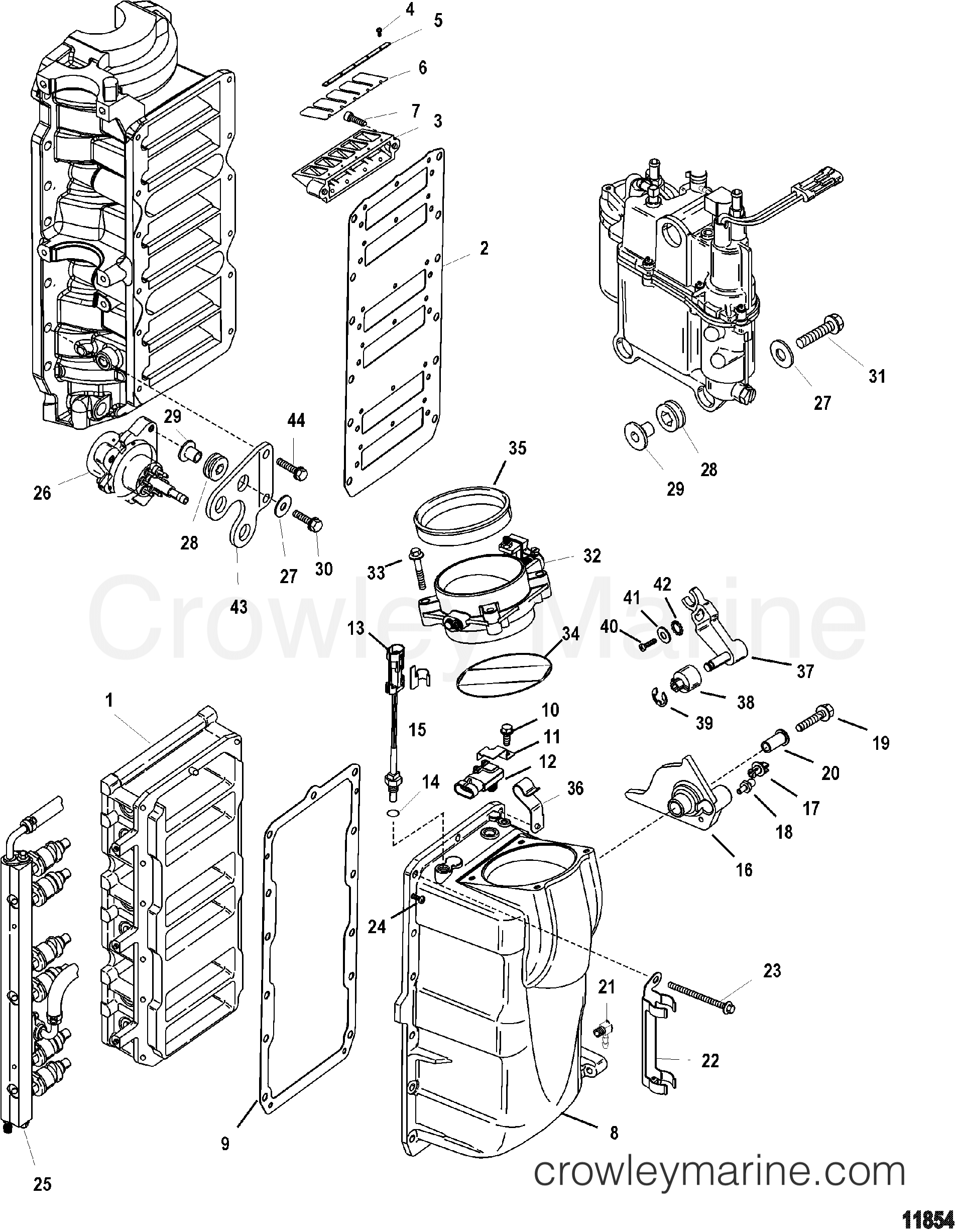 AIR HANDLER COMPONENTS - 2001 Race Outboard 300 X [CL SM] 1930342YH ...